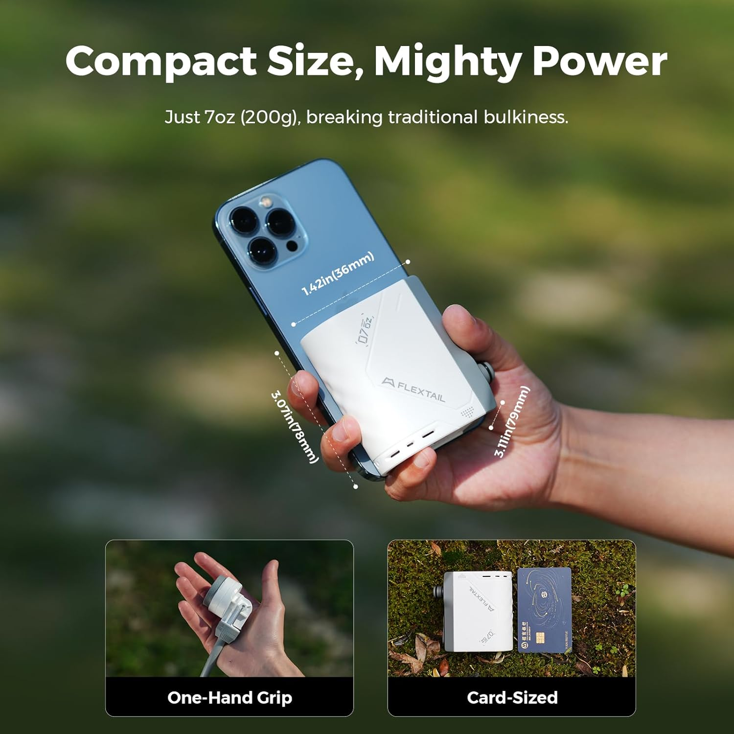 FLEXTAILGEAR Portable Shower Pump, Rechargeable Camping Shower, Outdoor Tiny Shower for Hiking, Waterproof Outdoor Camp Pump, Car Wash, Pet Cleaning, Beach Vacations image number 2