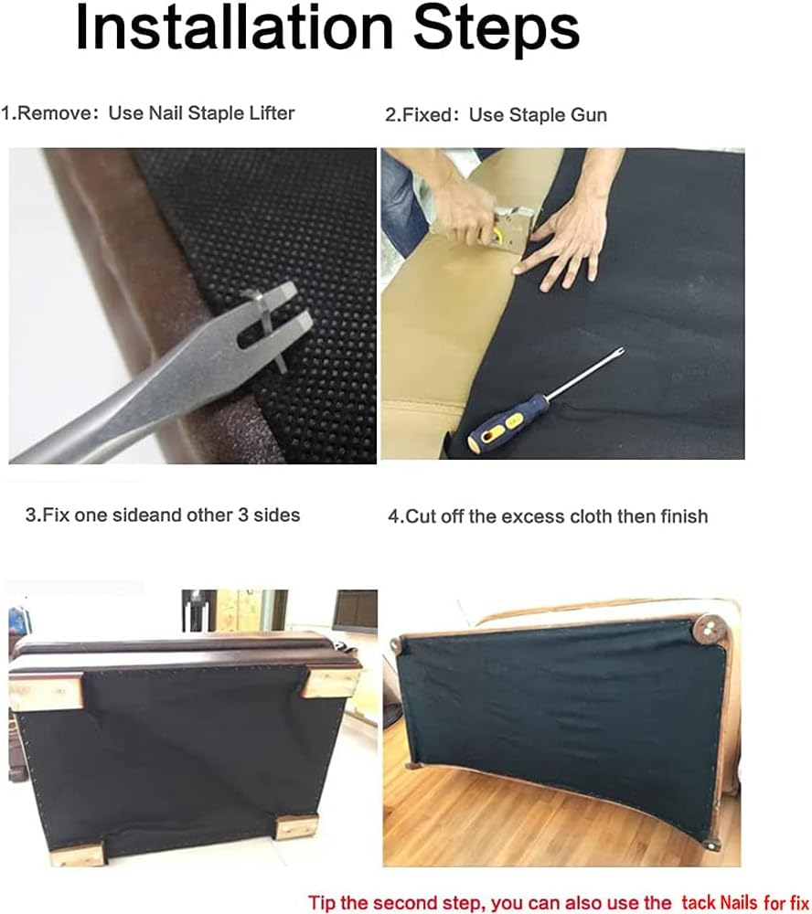 W 39Inch by L 118Inch Upholstery Cambric Dust Cover Fabric Replacement,Bottom Cloth Nonwoven Dust Cover for Chairs,Underside of Upholstered Furniture image number 6