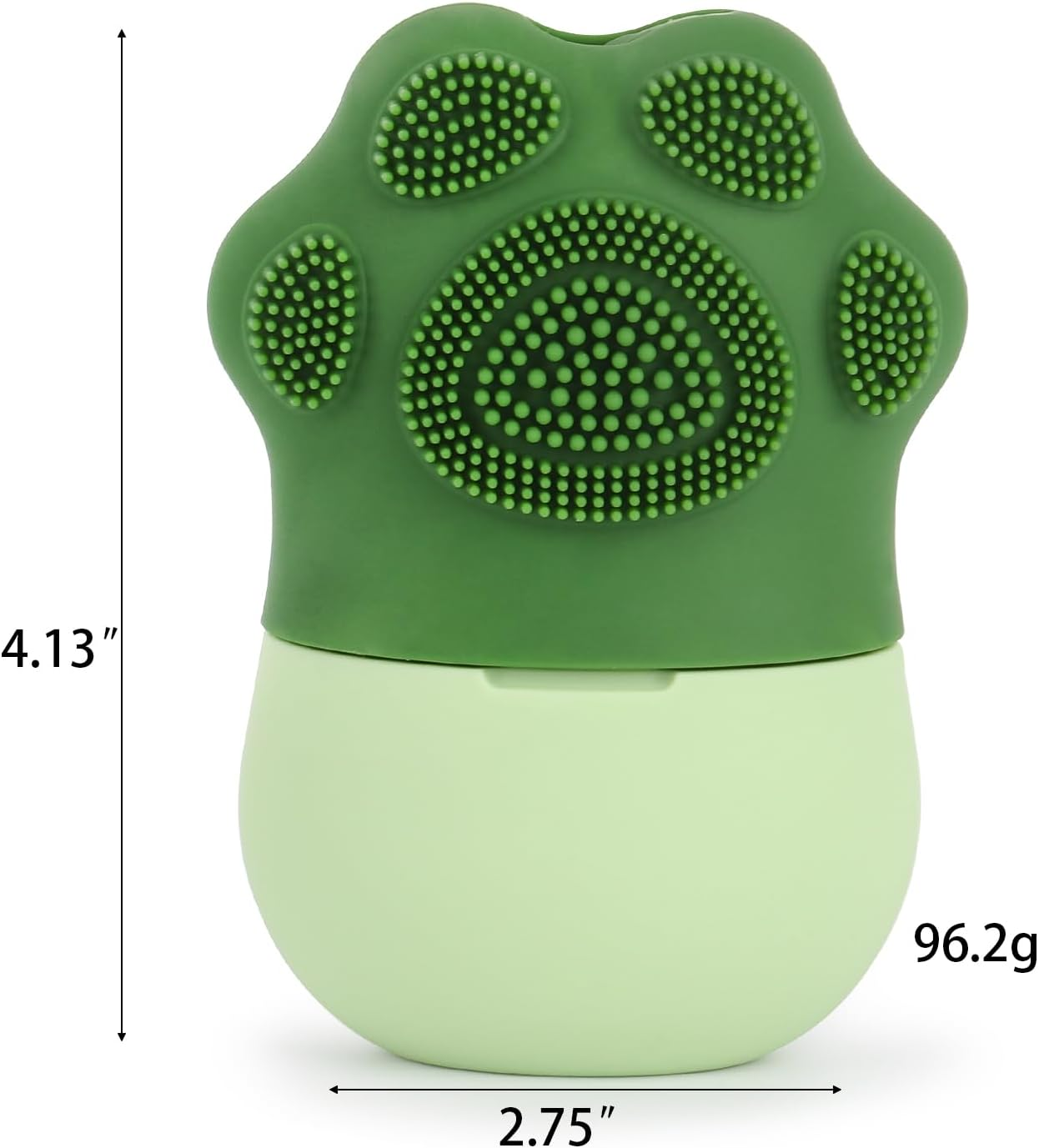 BTYMS Ice Roller for Face and Eye Paw-Shaped, Refillable Silicone Ice Cube Roller Massager for Anti-Wrinkle, Reduce Puffiness, Shrink Pores, Fine Lines, Improve Skin Elasticity - Green image number 6