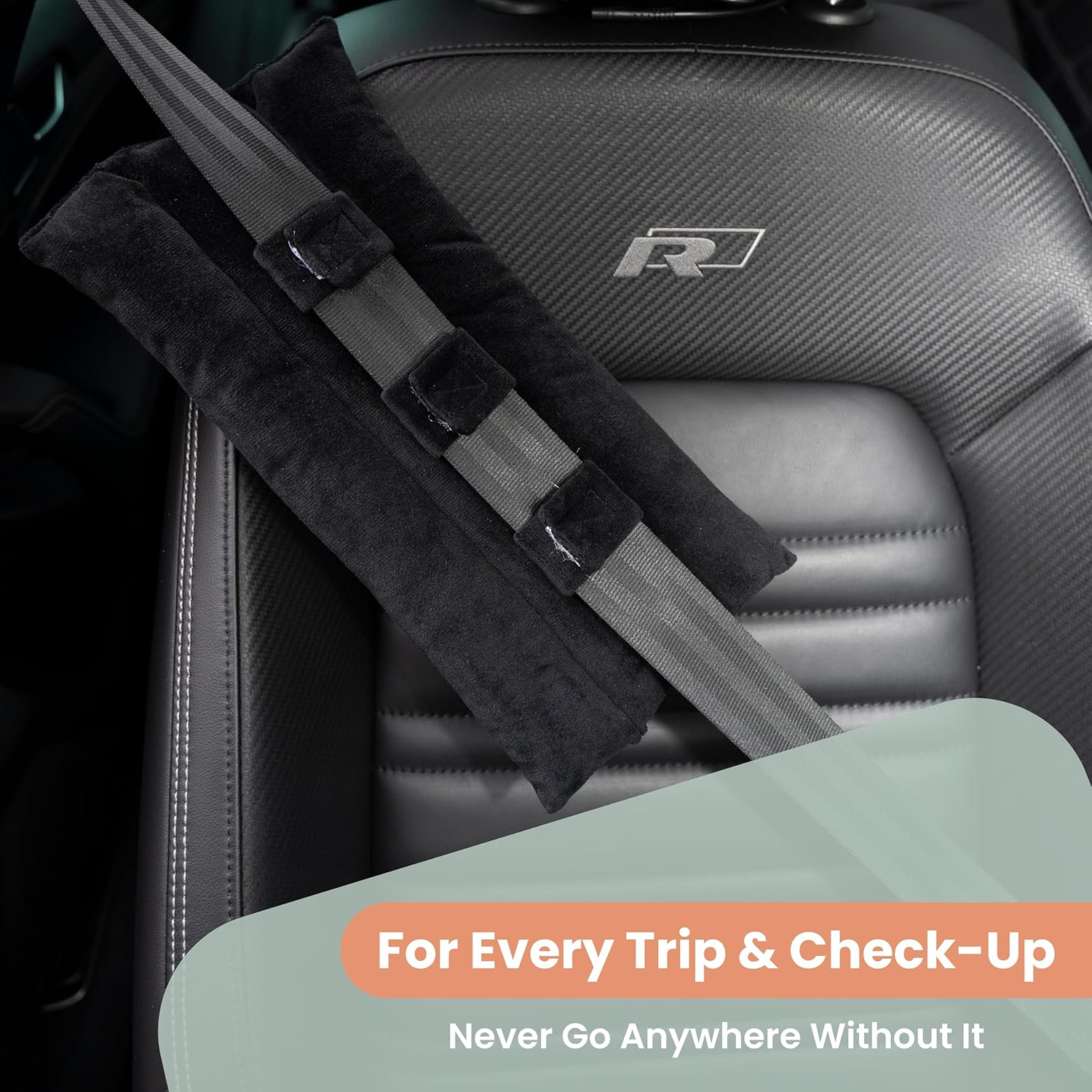 MOYOAMA Post Heart Surgery Seatbelt Pillow to Protect Sensitive Areas - Mastectomy Pillow for Seatbelt Pressure Relief - No Irritation Port Pillows for Chemo Patients - Gifts for Mastectomy Patients image number 1