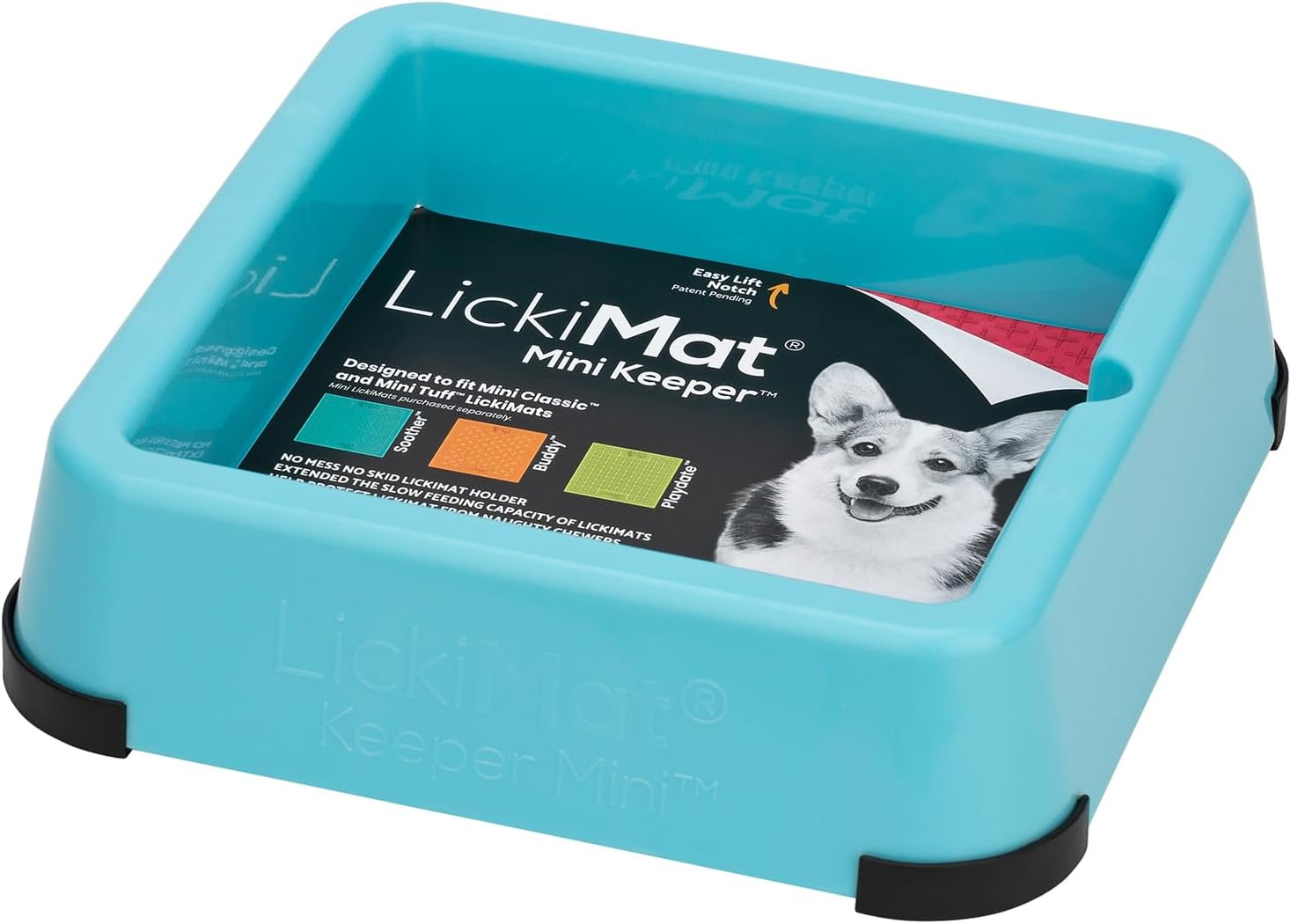 Lickimat Mini Keeper - Elevate Lickimat Experience, Extend to Full Feeder for Small Dogs - Innovative Design for Enriched Mealtime Fun