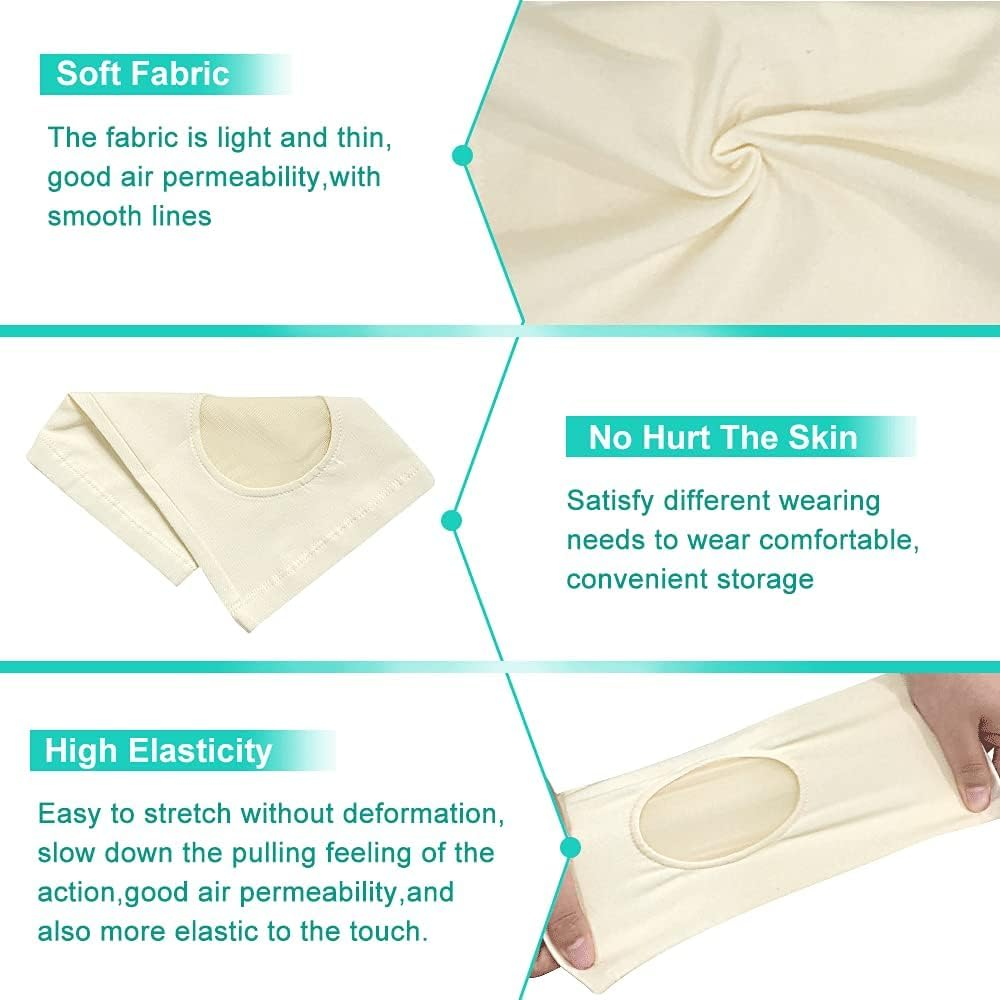 Picc Line Sleeve Picc Line Covers for Upper Arm Picc Medical Caps Cast Protector with Mesh Viewing Window for Women Men Soft and Breathable image number 5