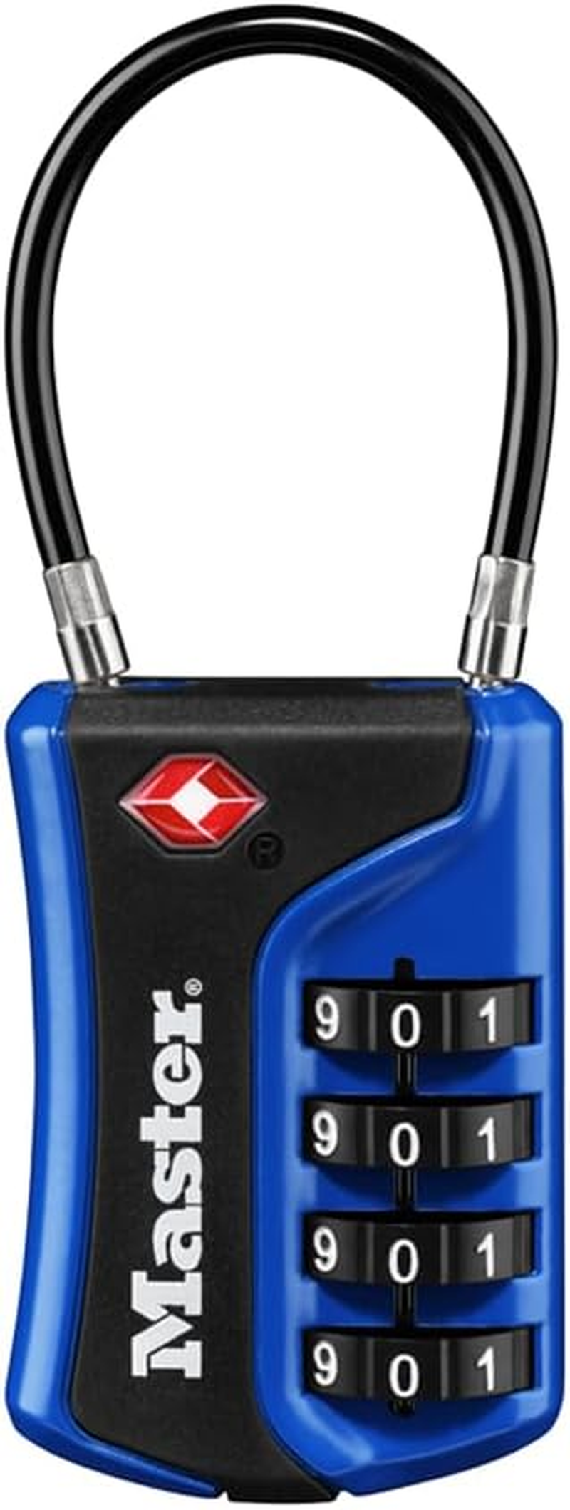 Master Lock 4697D Set Your Own Combination TSA Approved Luggage Lock, 1 Pack, Colors May Vary