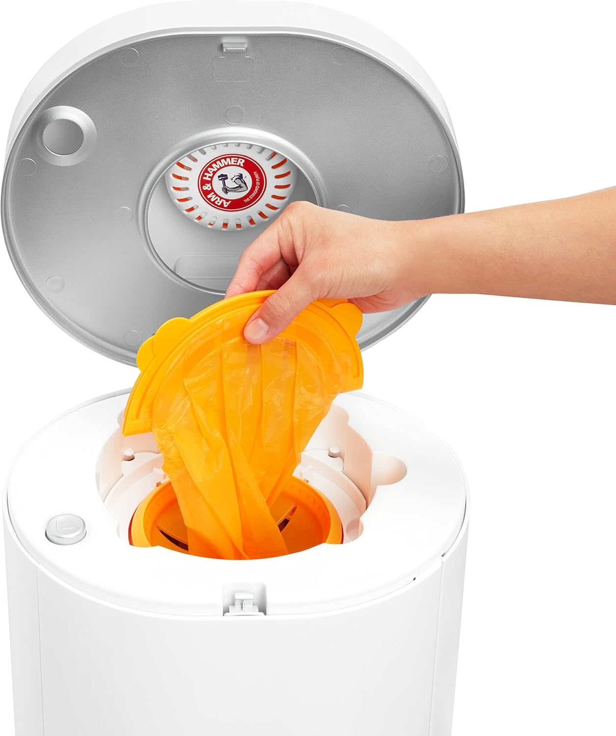 Munchkin Arm and Hammer Diaper Pail Bag Refills 20 Bags, Orange image number 3