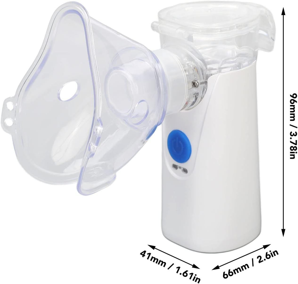 Portable Nebulizer, Cool Mist Ultrasonic Mesh Nebulizer Machine, USB Rechargeable Handheld Mesh Nebulizer Personal Steam Inhaler for Adults and Kids, Travel and Household Use
