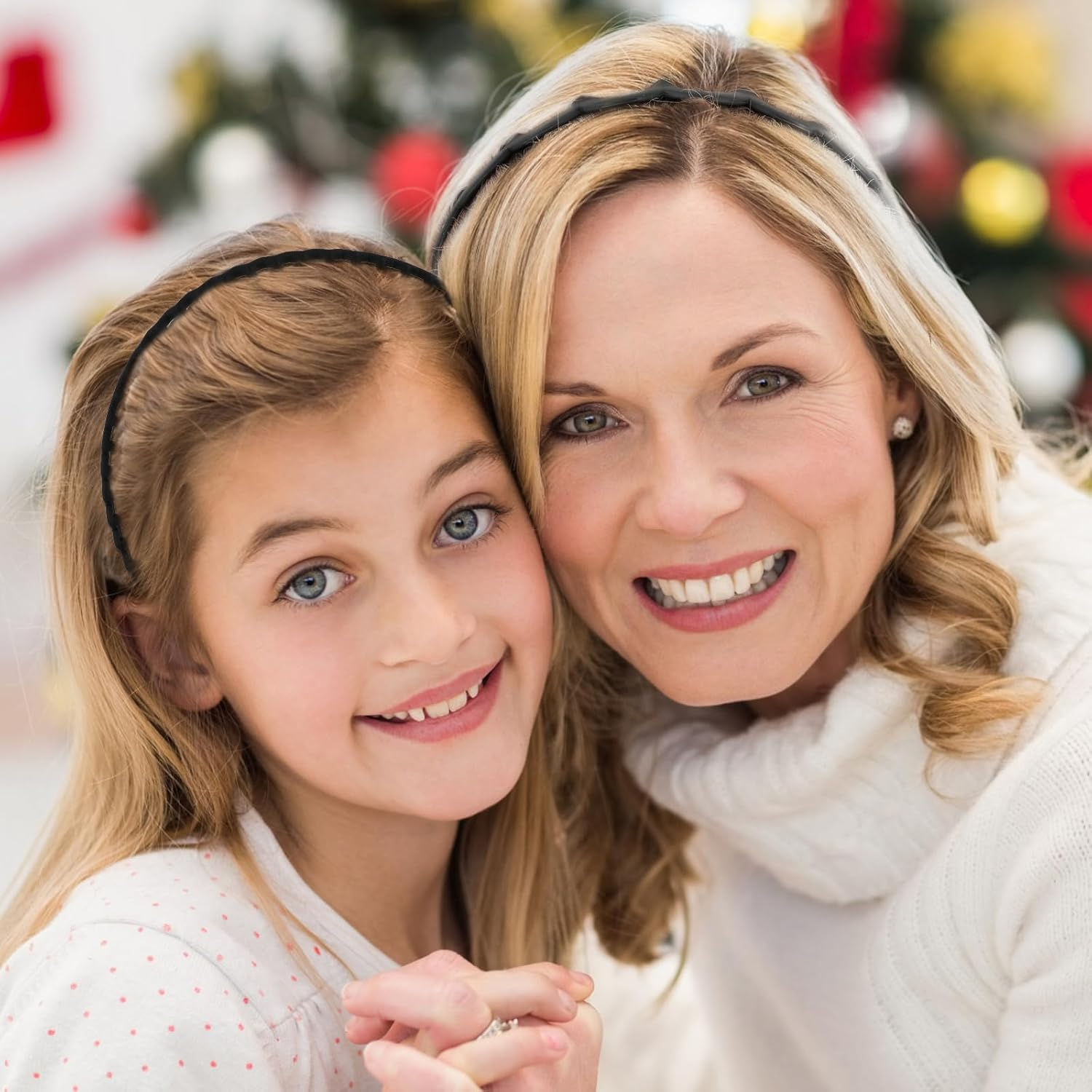 WY LIGHTING LEVEL 8Pcs No Slip Plastic Headbands Teeth Skinny Hair Hoops Comfort Wavy Shape Comb Thin Hairbands Effortless Hair Accessories for Women Men Teen Girls Decorations Styling Outdoor Sports image number 3