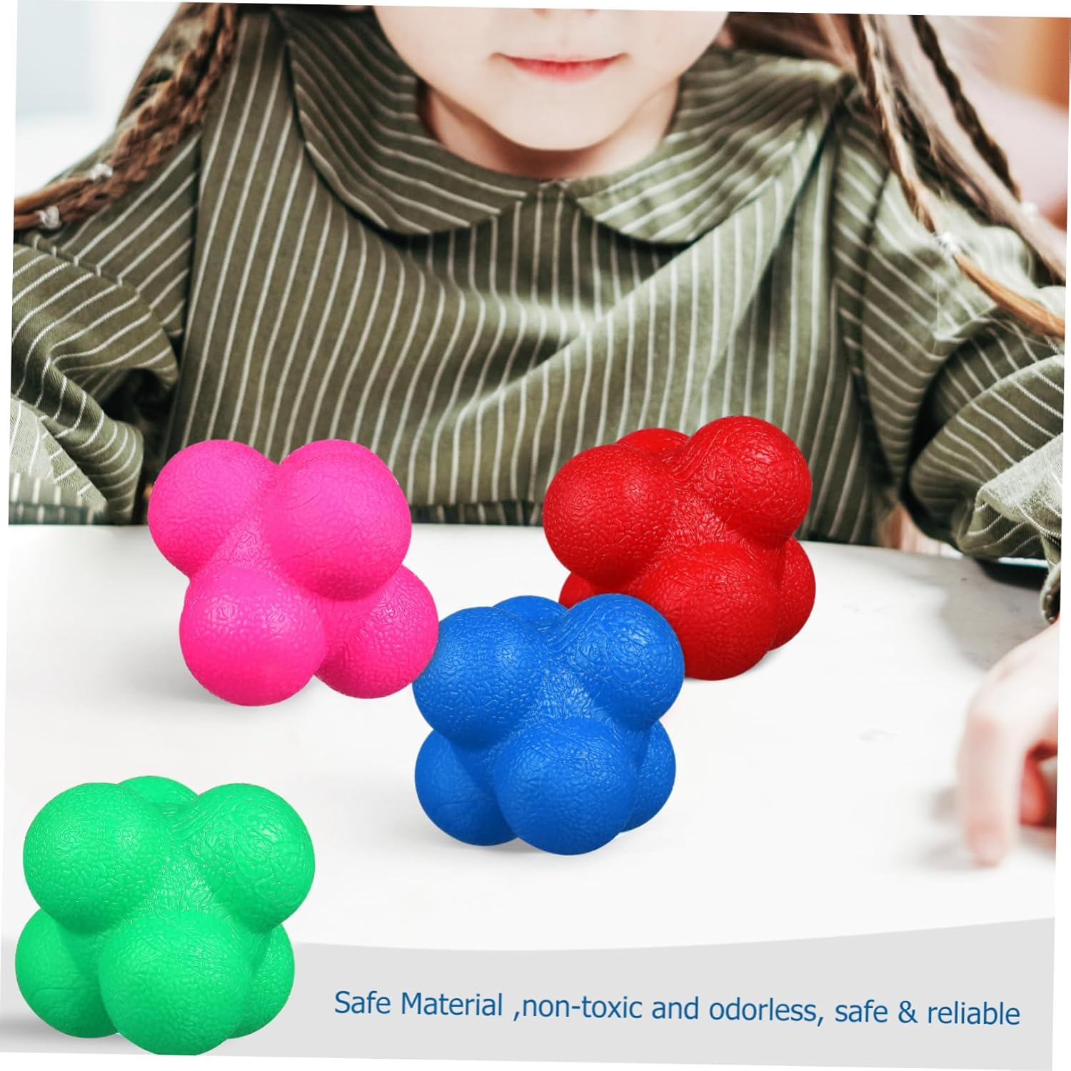 KITANDOVE Agility Balls Reaction Ball Set of 6 for Exercise Sports Training Australia image number 3