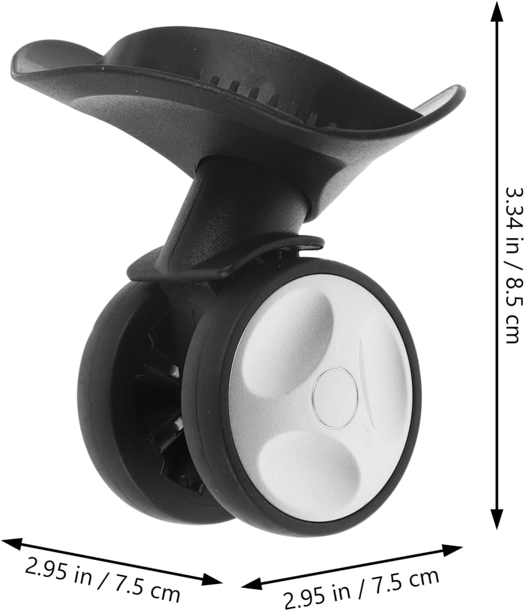 LALADEFIEE Replacement Wheel for Suitcase Travel Luggage Gear Plastic Swivel Wheel Easy Install for Hard Case