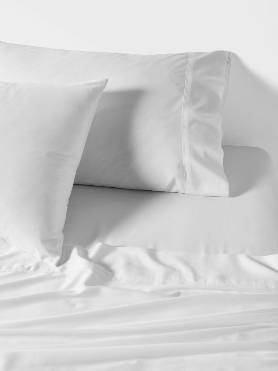 Linen House Nara White QB Fitted Sheet image number 4