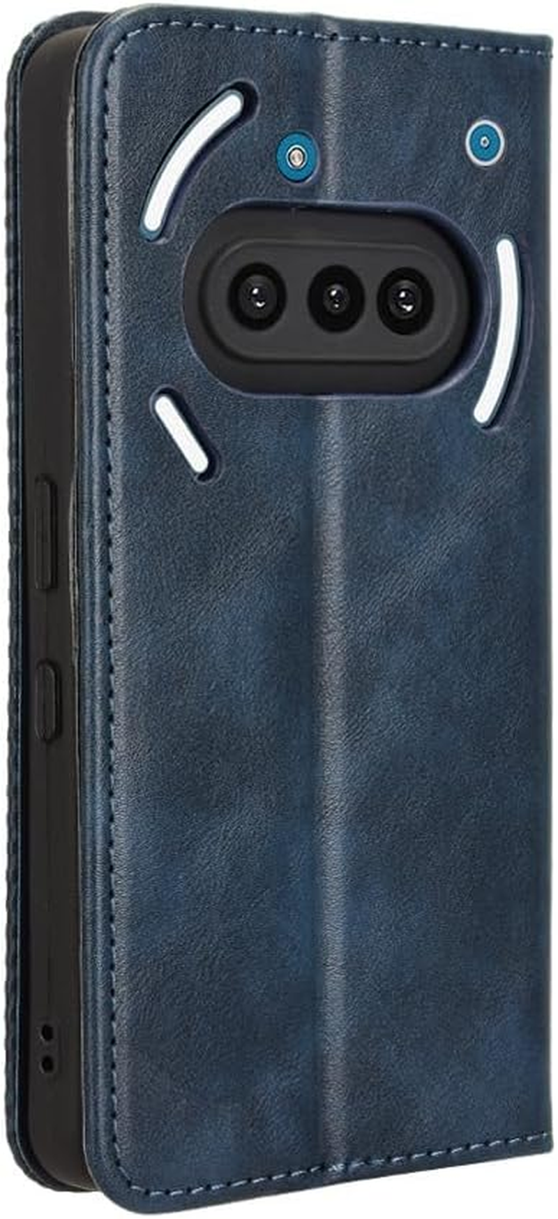 COMAKU Nothing Phone 3A Case, Wallet Mobile Phone Case with Built-In Card Slots - Blue - Blue image number 2