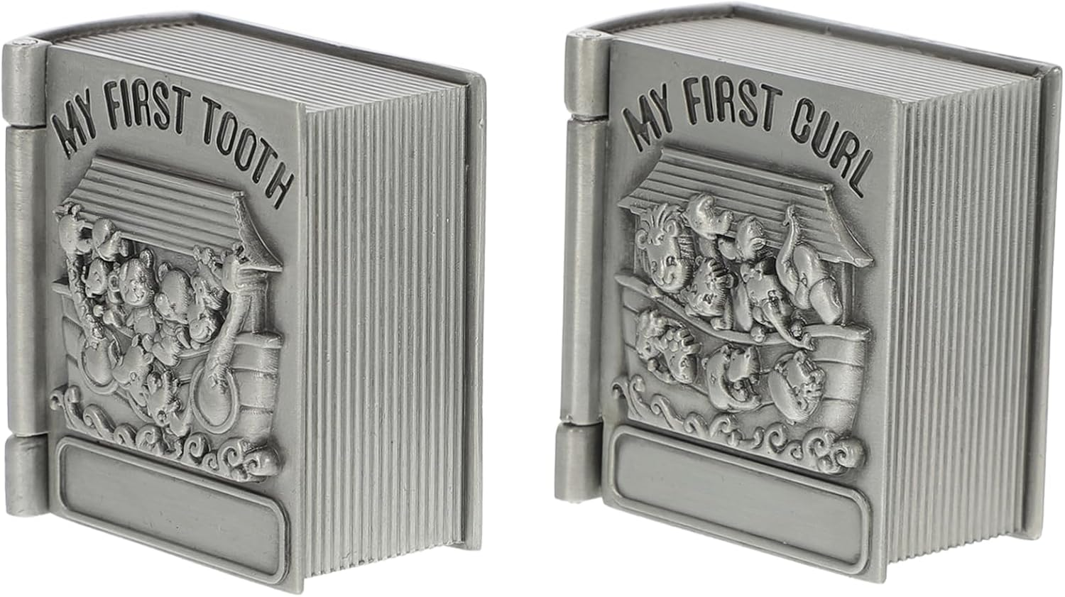 HANABASS Tooth Boxes and Milk Teeth Containers for Kids Vintage Treasure Chest Design 2Pcs Pack and Hair Preservation image number 3