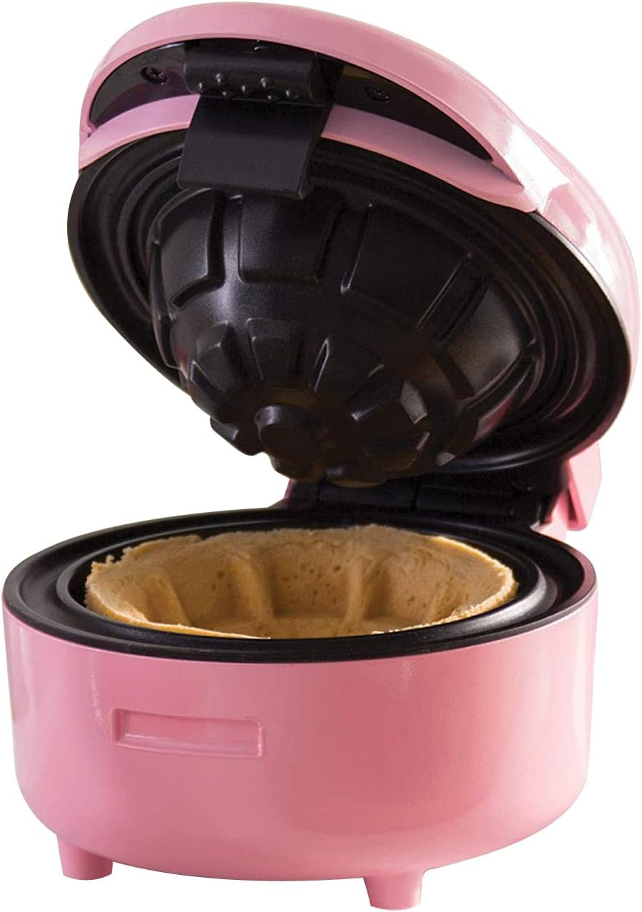 TODO Waffle Bowl Maker Ice Cream Dessert Treat Maker Breakfast Bowl - Pink image number 2