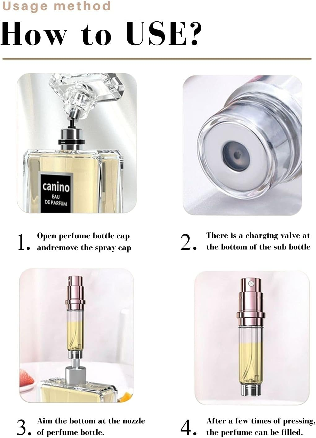 9ML Perfume Atomizer, Refillable & Travel Size Perfume Bottle, Leaking Proof,Bottom Pump without Funnel, Luxurious Small Women and Men(Sky Blue) image number 4