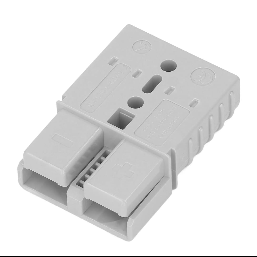 2 PCS or 4 PCS Sets 120A Anderson Plug Connectors with Dustproof Covers and Copper Terminals &ndash; Heavy Duty 12V/24V DC Power Connectors for Solar, Winch, Caravan, Trailer & 4WD (2 with Cover) image number 3