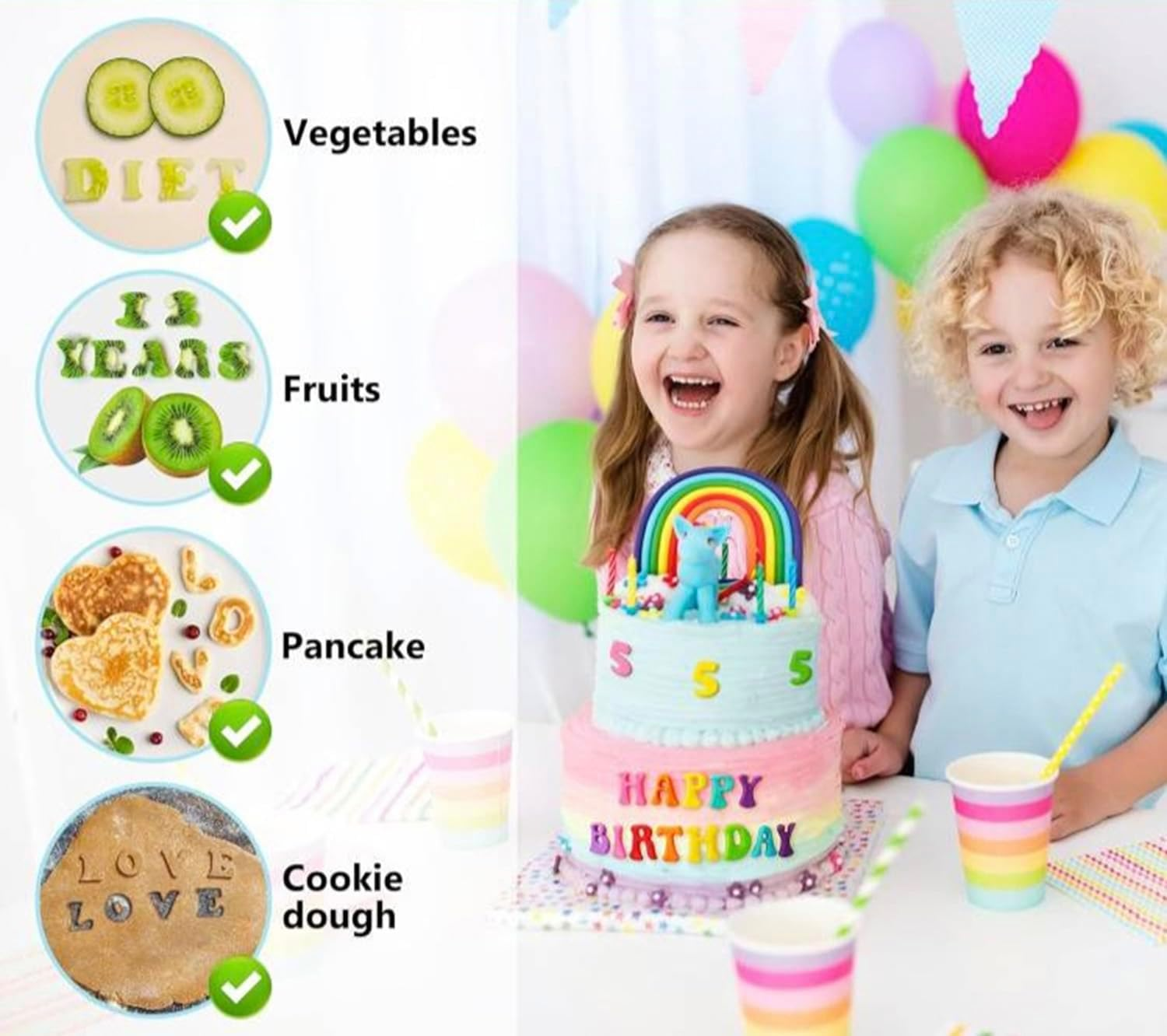 Hysgscwd 26 Alphabet Fondant Cake Mold, Cake Biscuit Mold, Plastic Letter Mold, Cookie Stamp Impress, Embosser Cutter, Letter Icing Cake Cutter Mould, Uppercase Letter Shape DIY Biscuit Letter Cutters image number 2