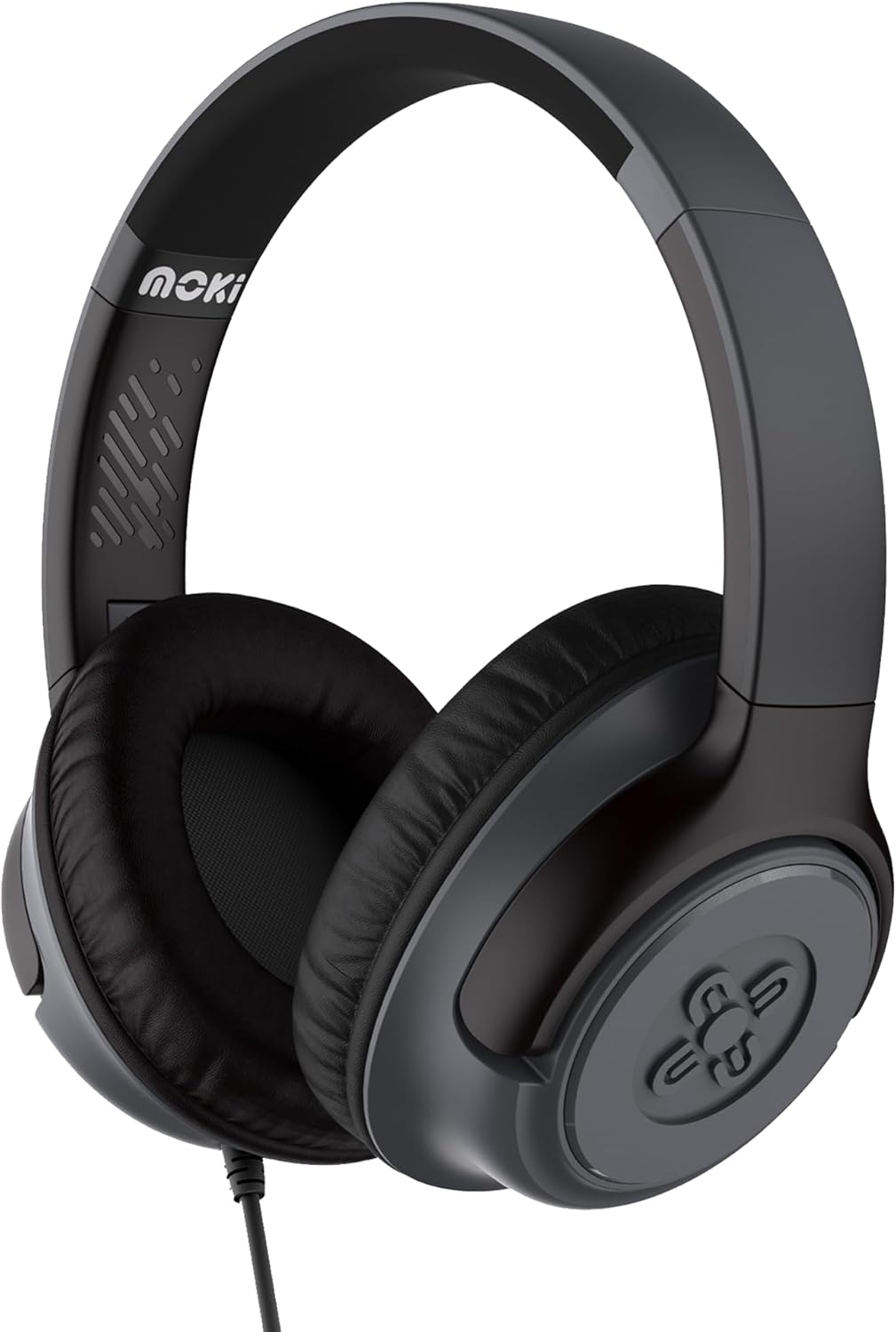 Moki Mixi Type-C Connect Wired Volume Limited Headphones - Black/Grey image number 1