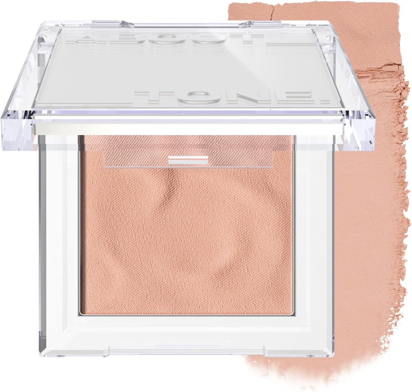 ABOUT TONE Fluffy Wear Blusher - Pressed Powder Cheek Blush with Airy and Soft Matte Blurring Finish Blendable & Buildable Natural Color Korean Makeup Vegan (03 TANGERINE ORANGE, Pack of 1)