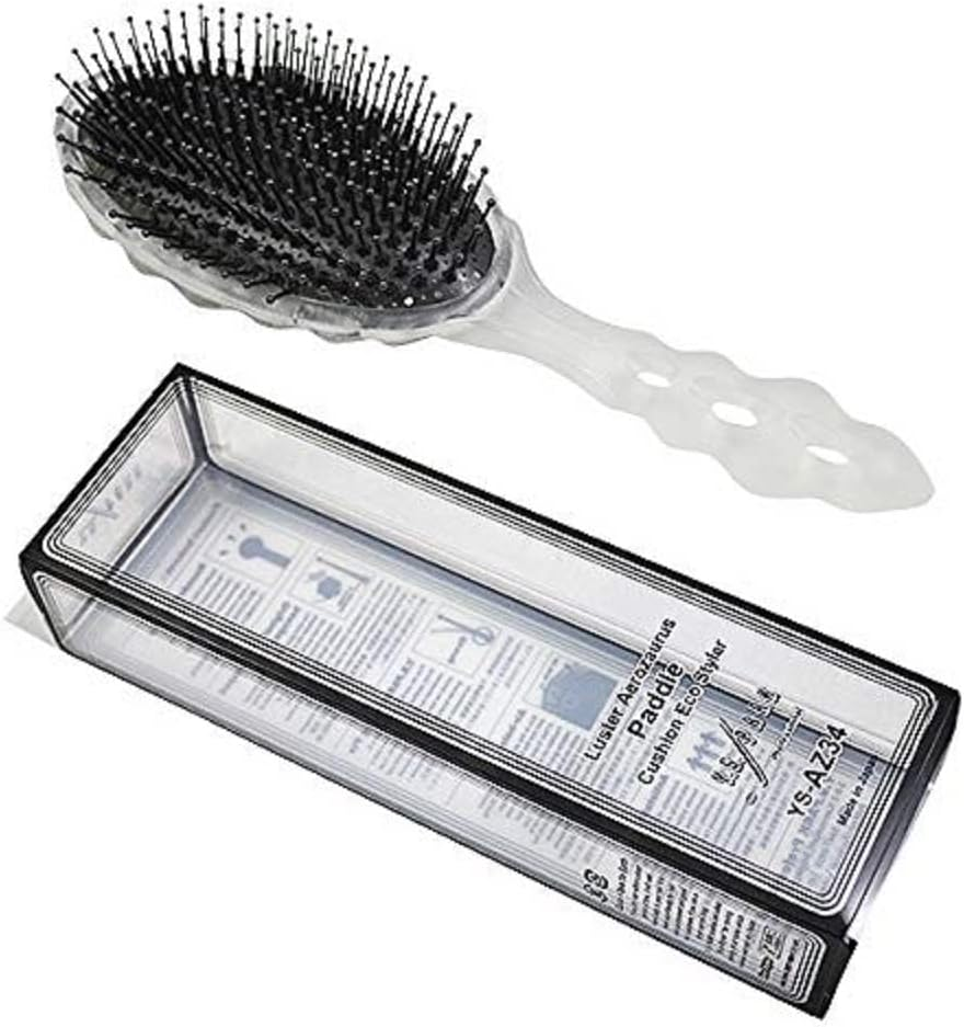 Y.S. Park Luster Aerozaurus Paddle Cushion Eco Styler Hair Brush, Amber, 0.13 Kg