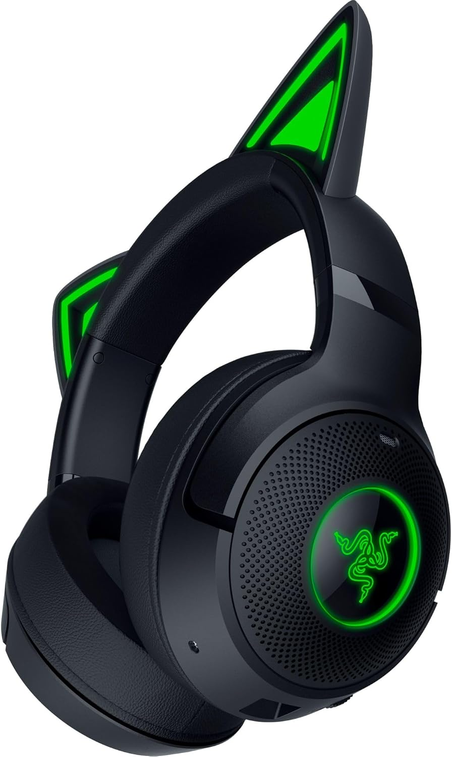 Razer Kraken Kitty V2 BT Wireless Gaming Headset for Gaming & Chat Distribution That Shows Your Personality with Cat Mimi with Bluetooth Low Latency, Gaming Mode, Lightweight, 11.6 Oz (325 G image number 2