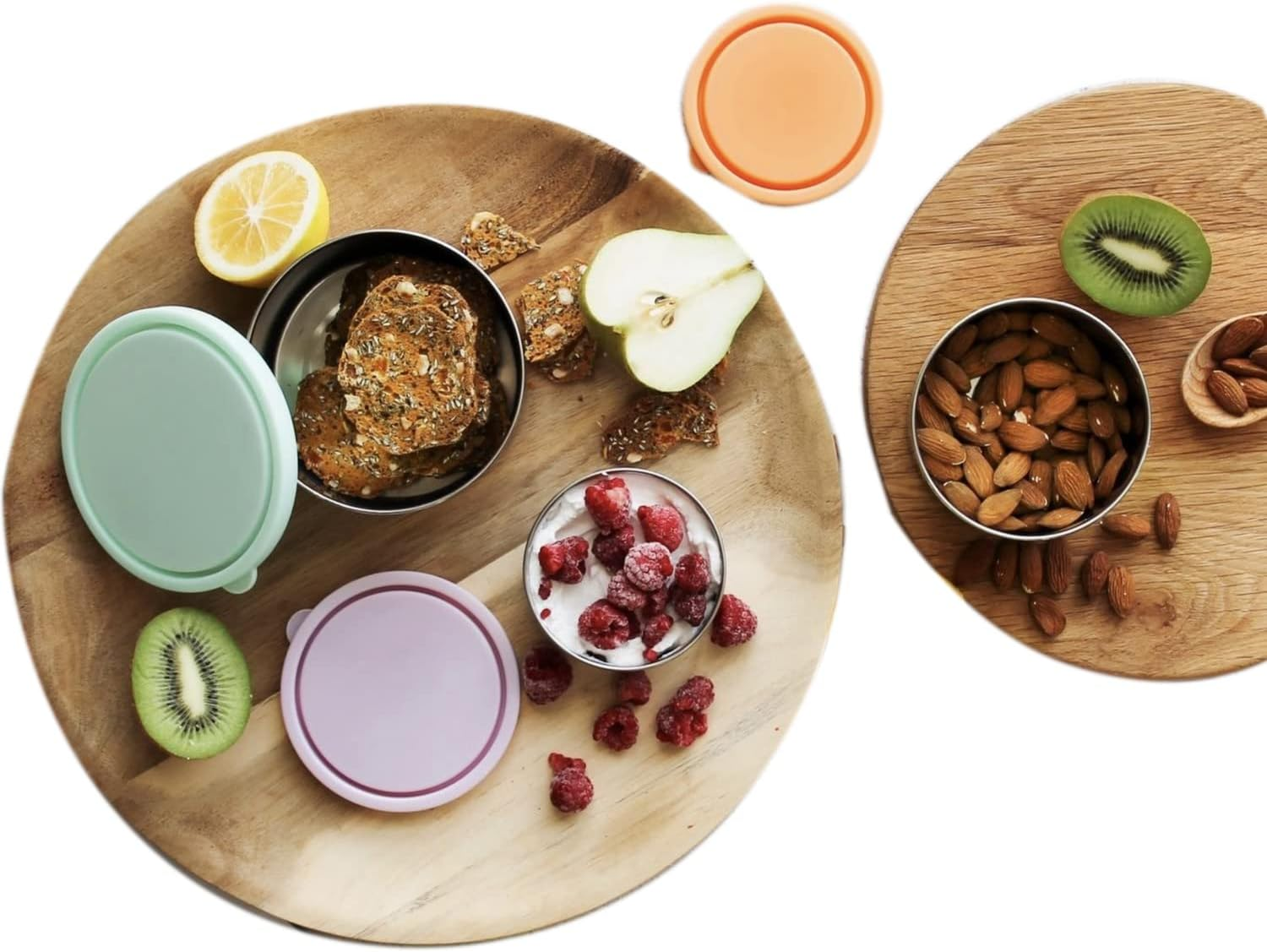 Ever Eco Spring Pastels Stainless Steel Leak Resistant round Containers 3 Piece image number 2