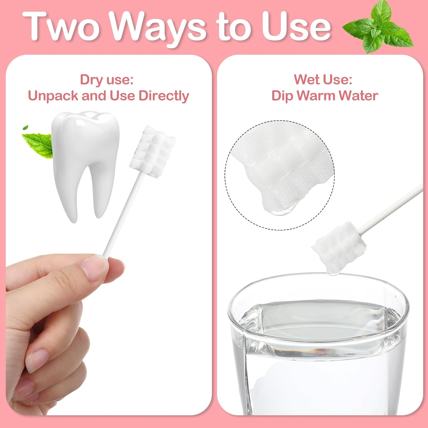 Singhoow 200 Pieces Baby Tongue Cleaner Disposable Infant Oral Cleaner with 4 Pieces Finger Toothbrush Soft Gauze Baby Mouth Cleaner Newborn for Tooth Mouth Gum Dental Care (Pink) - As Pictures Shown image number 2