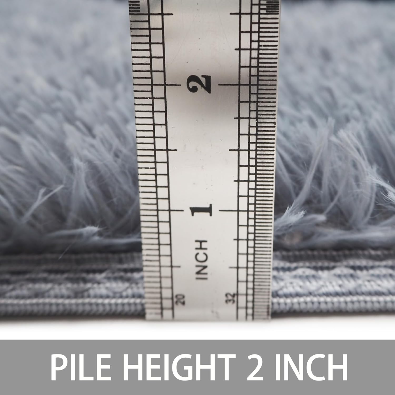 Fluffy Area Rugs for Bedroom Living Room, Anti-Slip Fuzzy Shaggy Soft Plush Carpet, 140X200Cm Indoor Solid Color Floor Rug for Kids Girl Boy Playroom Home Dorm Decor Aesthetic (Grey, 200X140Cm) image number 1