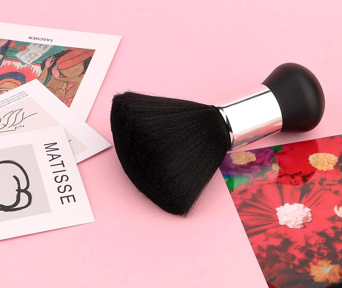 Fokmuaex Professional Salon Dust Brush for Hairdressers - Soft Nylon Bristle Brush for Neck Hair Removal, Nail & Beard Cleaning - Home Use Grooming Tool（1Pcs） image number 6