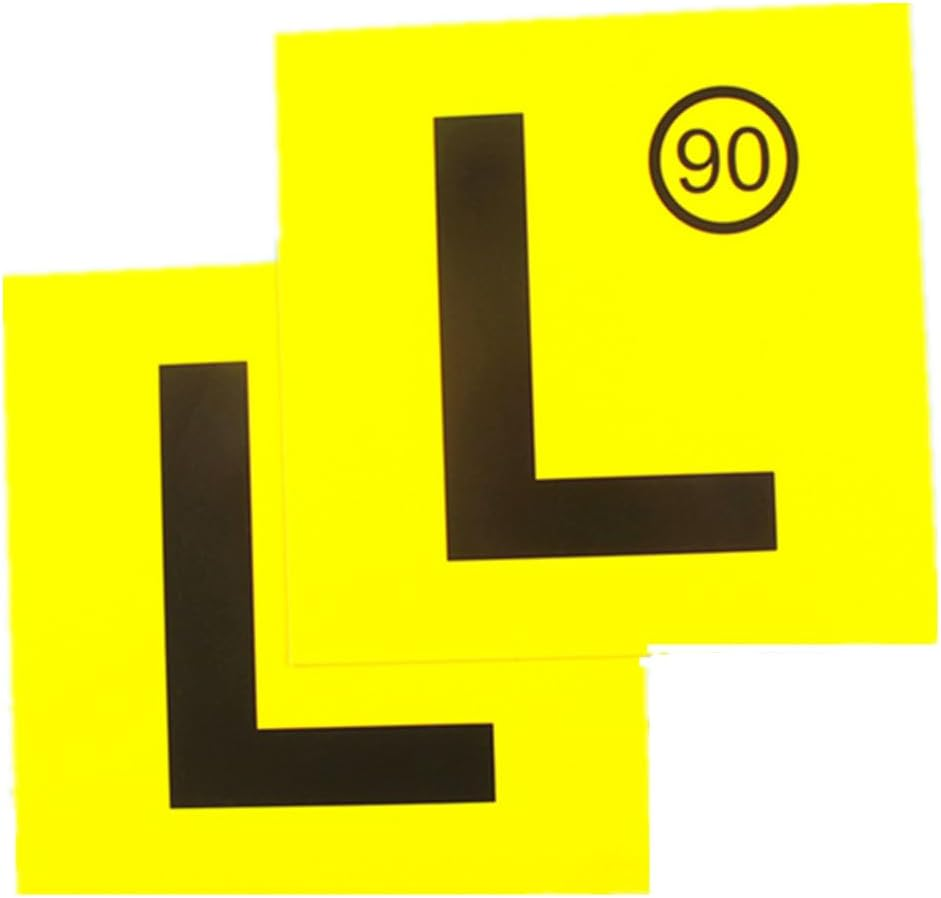 Magnetic Learner Driver Plates, 2 Pcs Magnetic License Plate L, Cuicanfla Easy to Stick and Remove for Vehicles for Car Provisional Driving Requirement image number 1