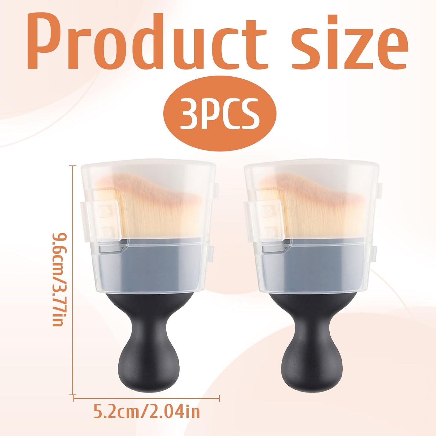 Car Interior Cleaner Brush, 3 Pcs Car Detailing Brush, Car Cleaning Brush with Cove, Car Interior Duster with Soft Bristles, Auto Interior Dusting Tools for Vents, Dashboards, Scratch Free image number 1