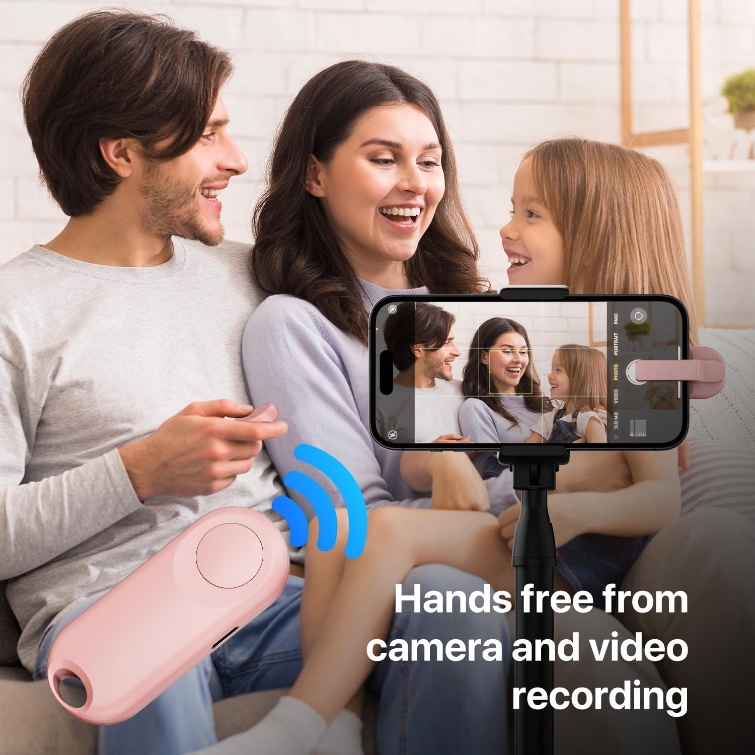 Remote Control Page Turner for Kindle Paperwhite Oasis Ereaders Kobo,Camera Video Recording Remote Triggers, Page Turner for Ipad Tablets Reading Novels Comics (Pink) - Black image number 5