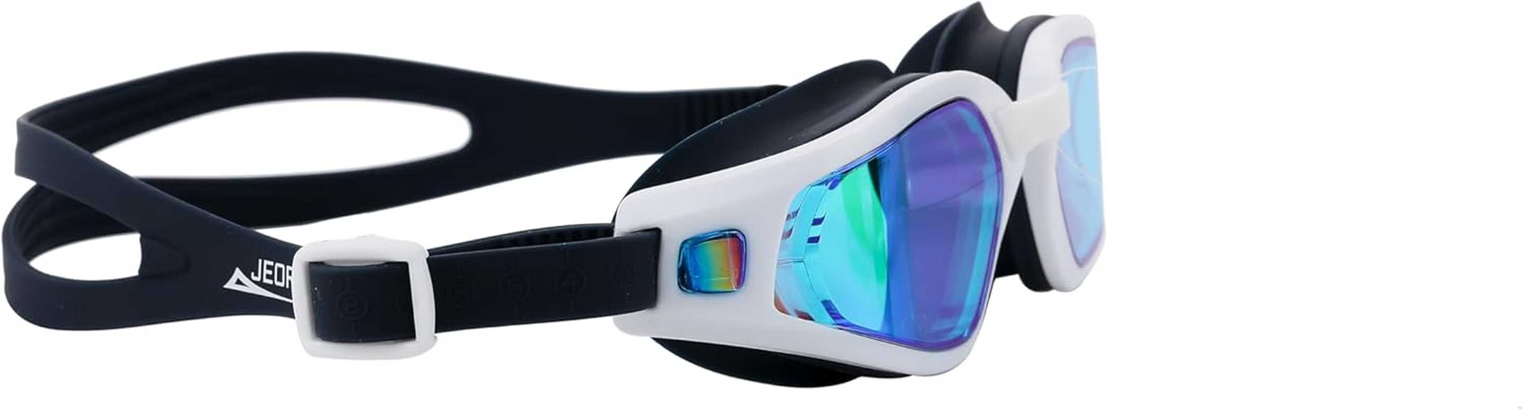 JEORGE Swimming & Triathlon Goggles, Polarized Anti-Fog Wide Vision Unisex Swim Goggles. image number 3