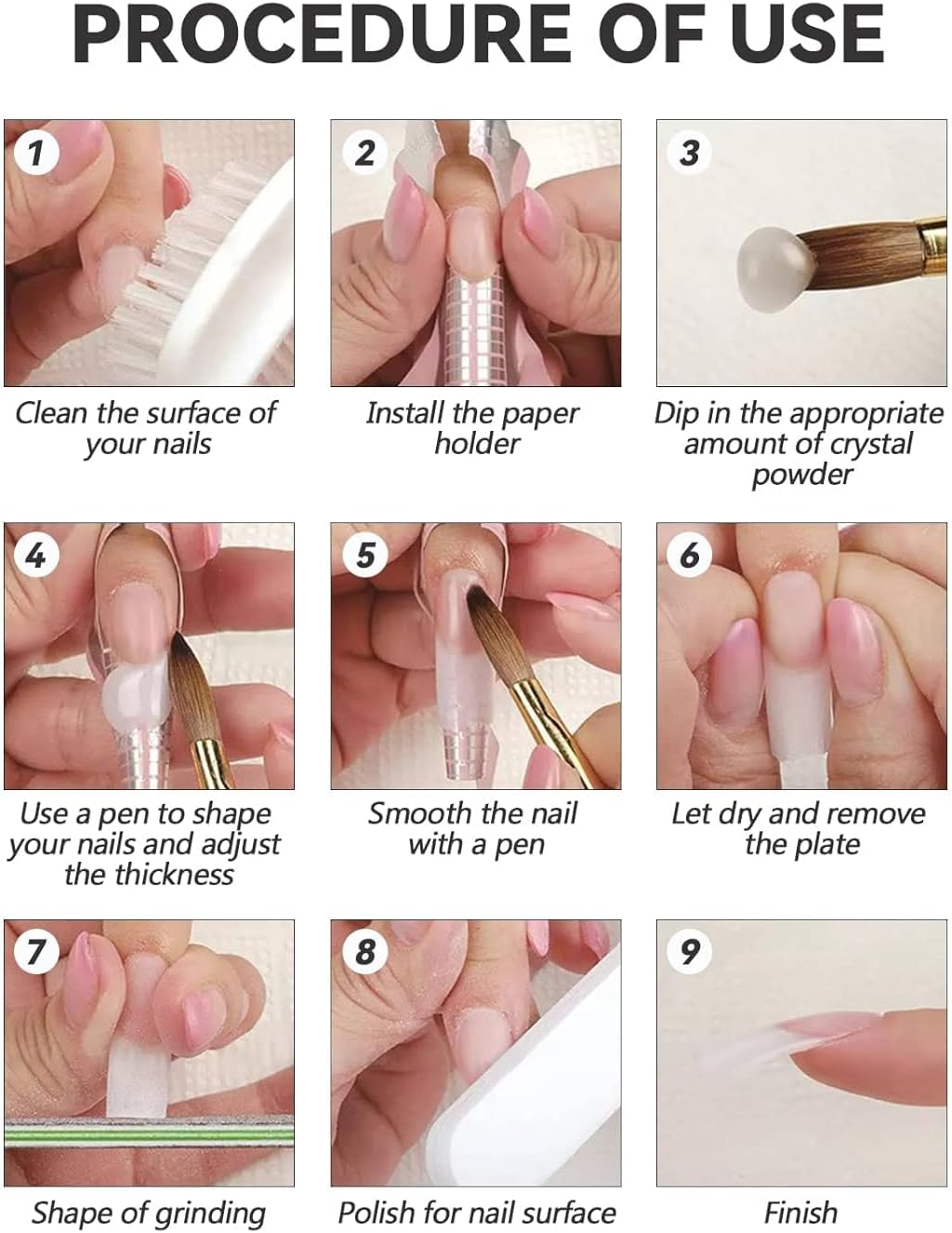 Kalolary White Acrylic Powder, 120G/4.23Oz Acrylic Powder Large Capacity Professional Acrylic Nail Powder for Nail Acrylic Extension, Nail Carving, Long-Lasting, No Nail Lamp Needed image number 1