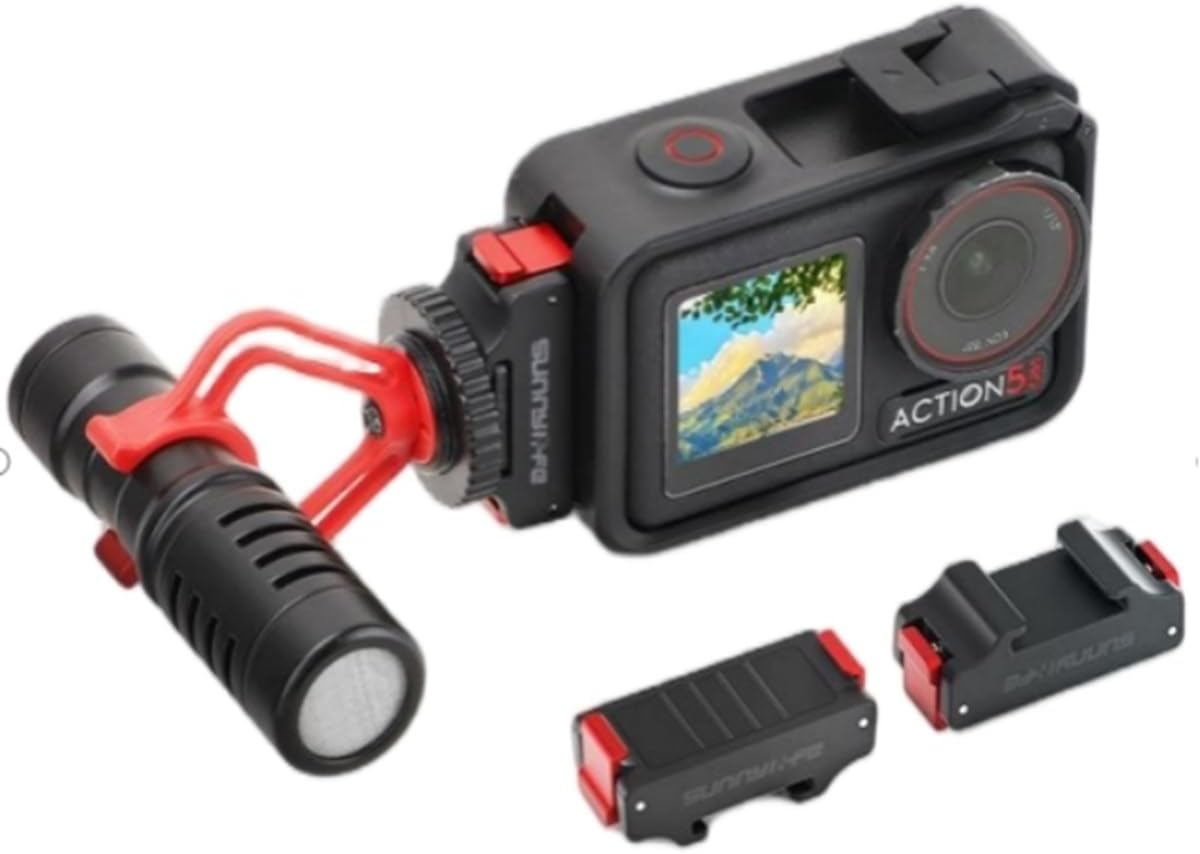 YUULNMOP Magnetic Cold Shoe Adapter for DJI Osmo Action 5 Pro, Quick Release Expansion Adapter Kit for Action 5 Pro/Action 4/Action 3 image number 5