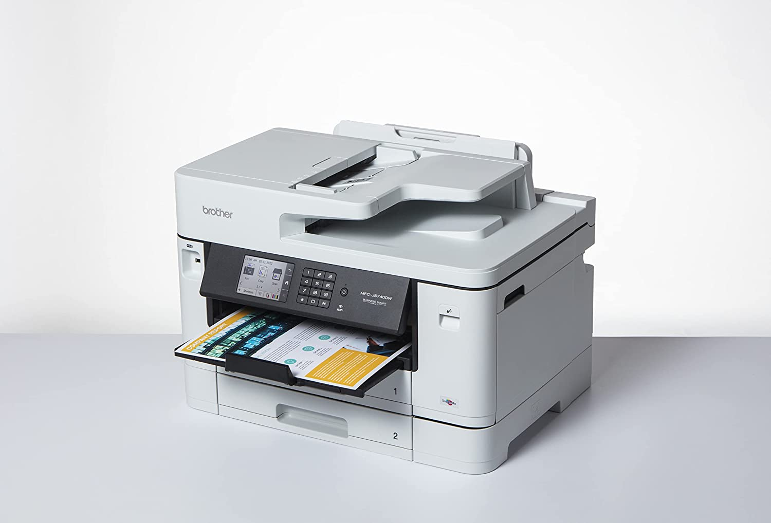 Brother MFC-J5740DW Colour Multi-Function Printer, Wireless/Usb/Network, Printer/Scanner/Copier/Fax / A3 Print/ A4 Scan, Business Inkjet Printer, White, Extra Large image number 4