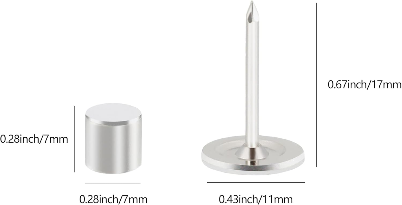 30 Sets Magnetic Push Pins, Metal Thumb Tacks for Poster Hanger, Magnetic Pushpins for Wall Bulletin Board Cork Board image number 6