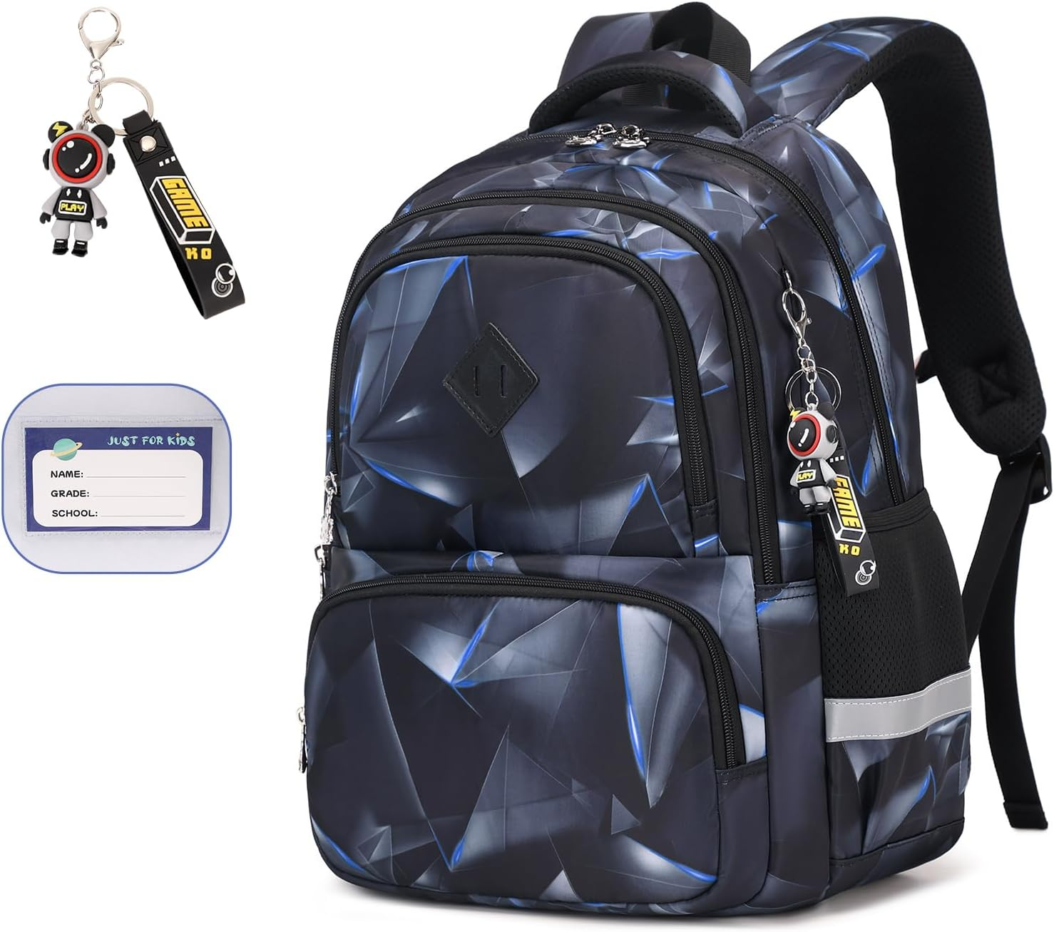 MUSEVOS Kids Backpack, Kawaii Printed Girls Boys Bookbags for Preschool, School Backpack for Elementary and Kindergarten