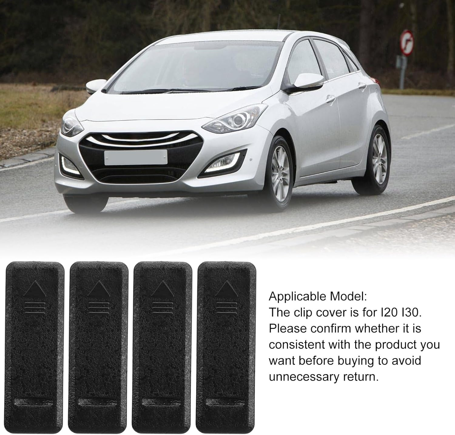 4Pcs Car Roof Clip Cover for I20 & I30, Durable ABS Replacement, OE Number Easy Install Roof Rack Accessory image number 1