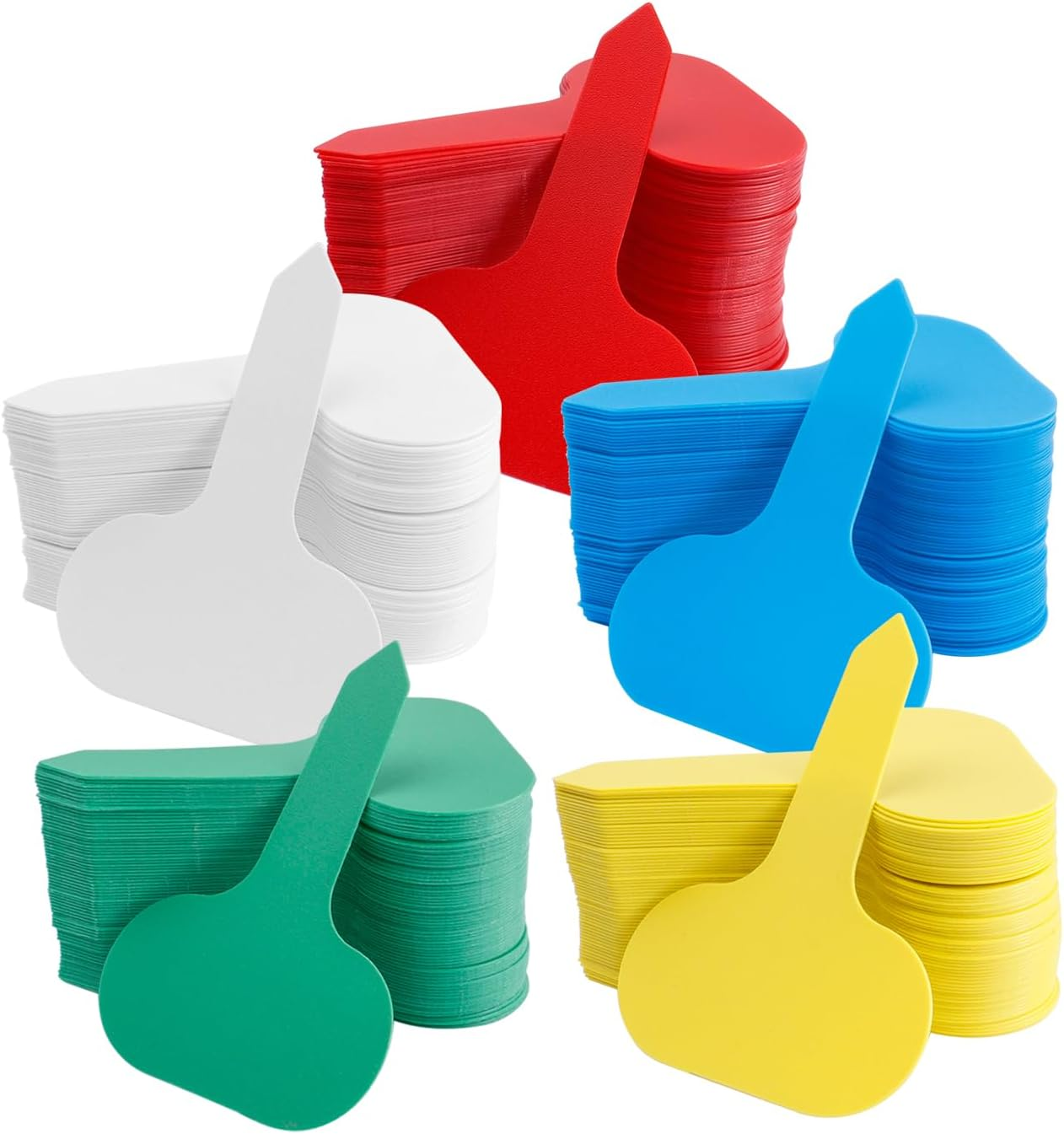 150 Pcs Plant Labels, Waterproof & Sunproof Garden Plant Makers Plastic Garden Tags, T-Type Plant Signs Gardening Name Logo Stakes for Outdoor Garden Flower Vegetables Potted Plants Seed image number 1