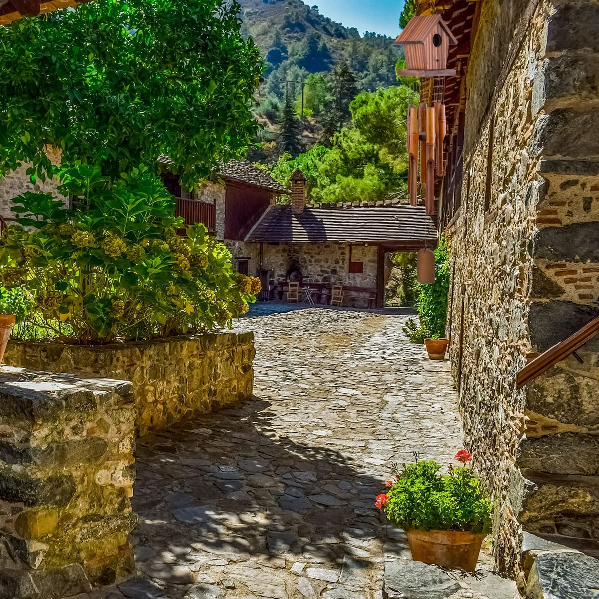 Bamboo Wind Chimes, 35'' Wooden Birdhouse Wind Chime, Gifts for Mom/Women/Wife/Daughter/Sister/Aunt/Grandma, Outdoor Decor, Yard Decor for Christmas,Birthday Gifts,Gardening Gifts image number 4