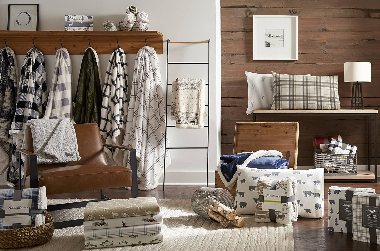 Eddie Bauer - Full Sheets, Cotton Flannel Bedding Set, Brushed for Extra Softness, Cozy Home Decor (Retriever Friends, Full)