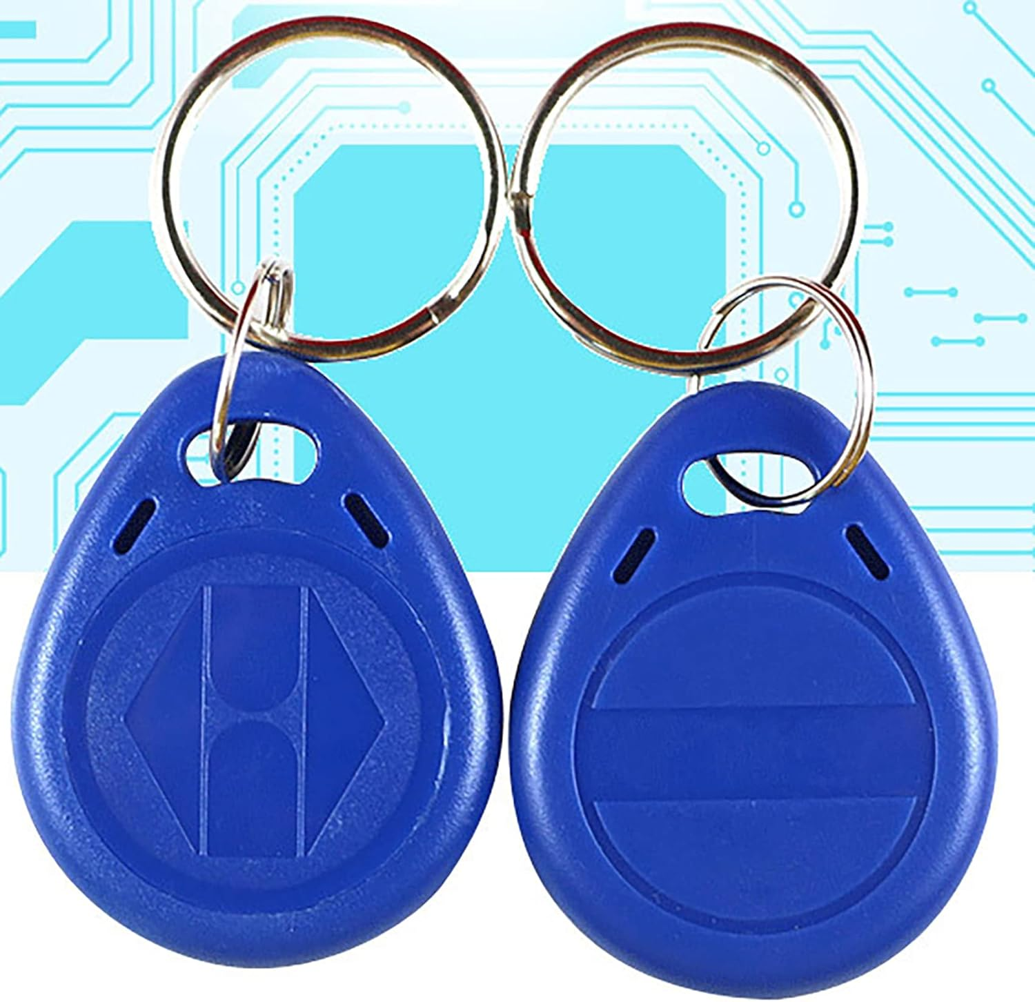 20Pack Writable 125Khz RFID Key Fob Proximity ID Card Token Tag Rewritable, Tunghey 125Khz RFID Writable Rewritable T5577 Fob Tag for RFID Writer image number 6