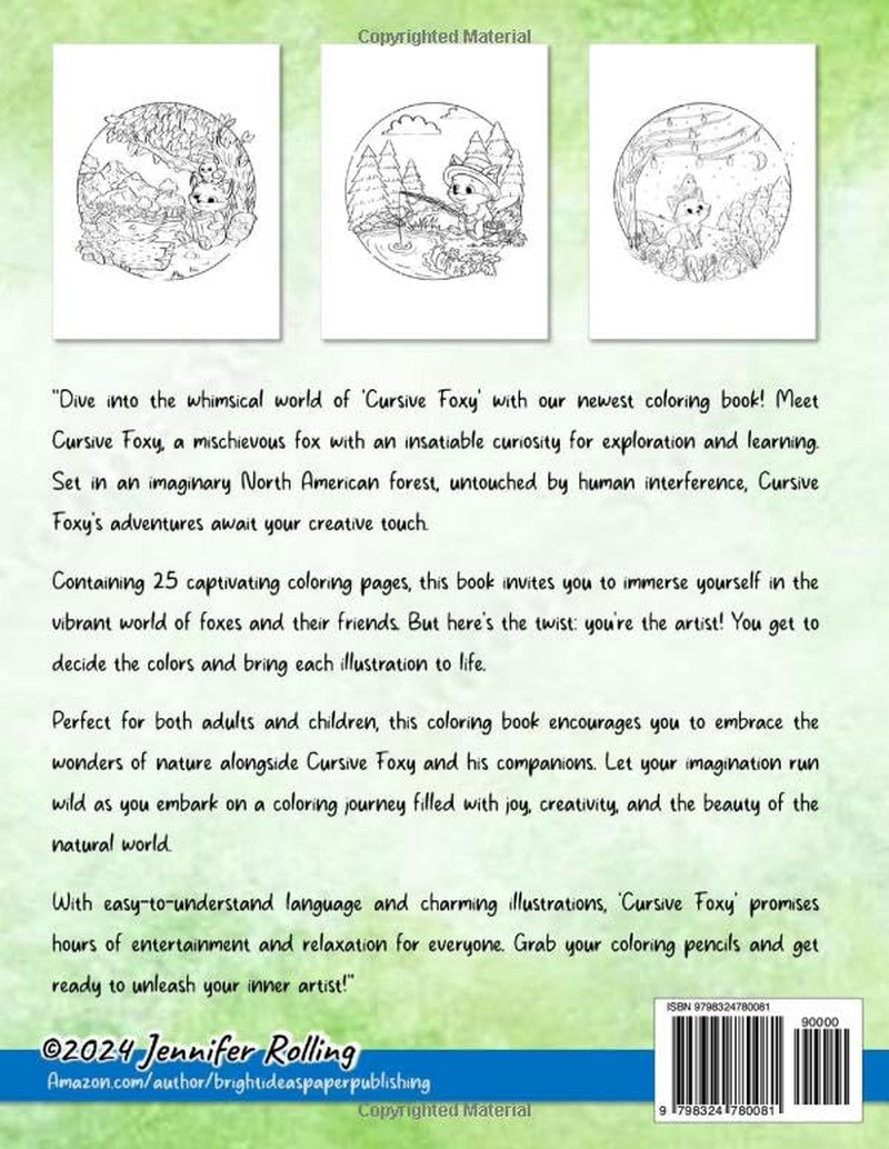 CURIOUS FOXY WORLD: Spring Coloring Book - Coloring Book for Kids, Teens and Adults for Stress Relief and Relaxation image number 1