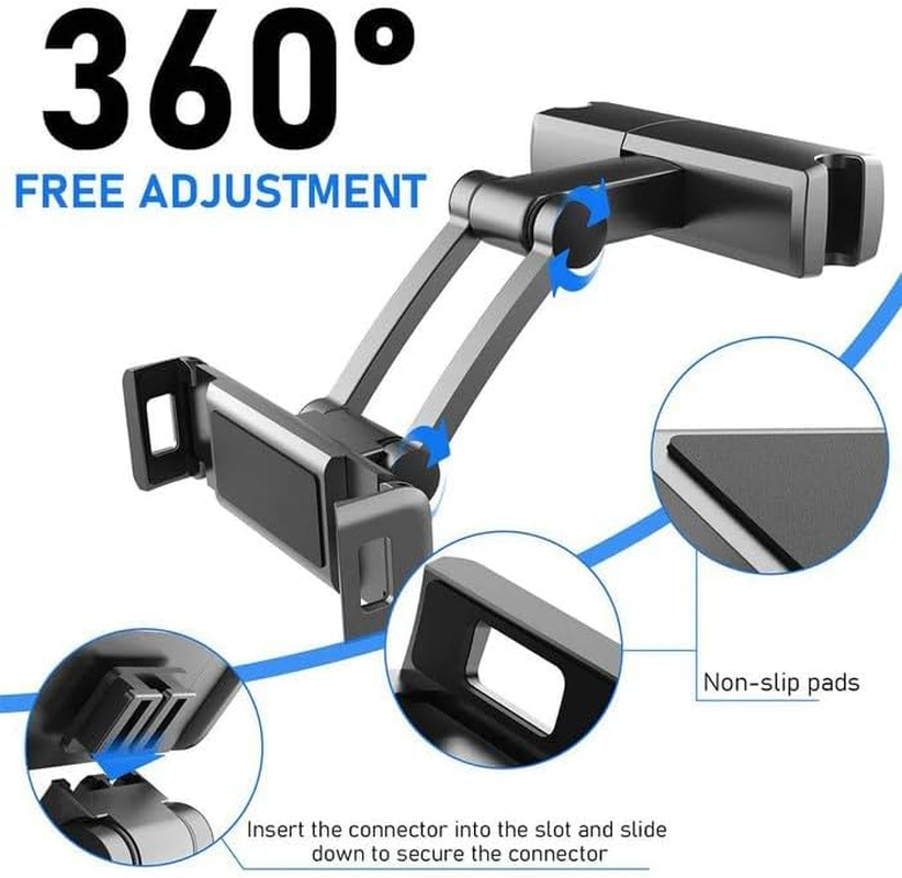 TAVICE Universal Car Rear Pillow Bracket 360 Degree Rotating for Mobile Phone PC Tablet image number 2