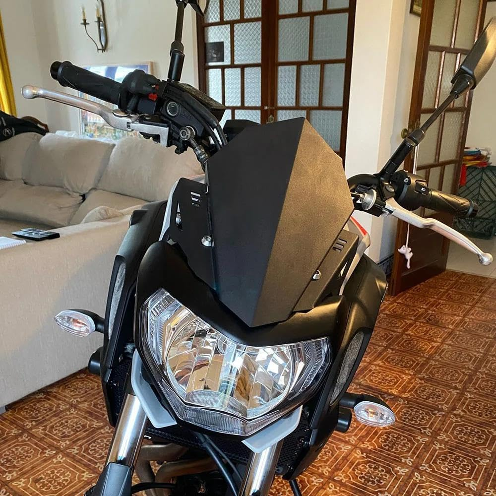 VEAEKNCFCB for Y&Amaha for MT-07 for FZ-07 2018 2019 2020 Motorcycle Parts Front Windshield Windscreen Wind Deflector Shield Fairing Motorcycle Wind Deflector Windscreen image number 5