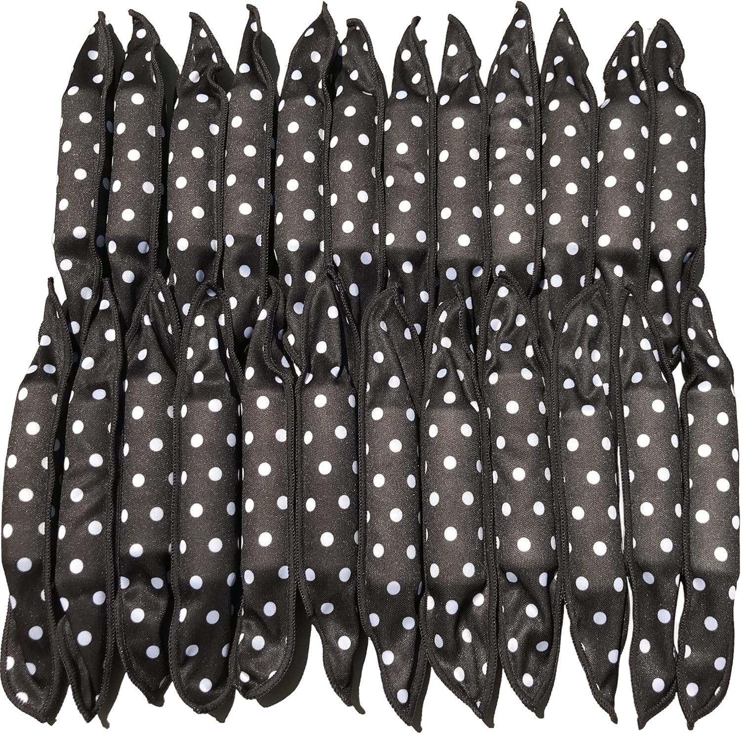 Dababell 40Pcs Black Soft Foam Sponge Hair Rollers - Overnight, Travel, Salon Style at Home