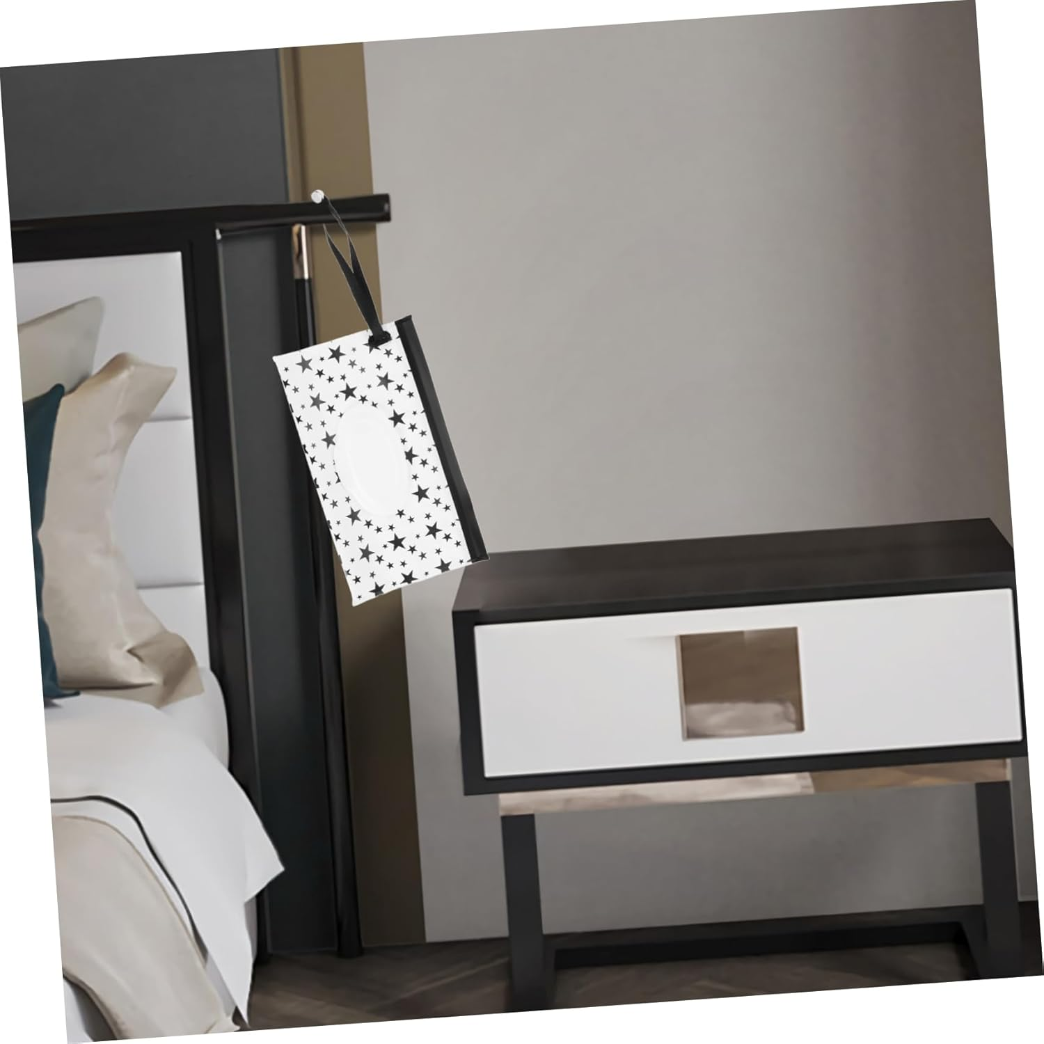 2Pcs Portable Wipes Container Refillable Wipe Pouch Travel Bag Car Bedside Tissue Dispenser Holder Case image number 2