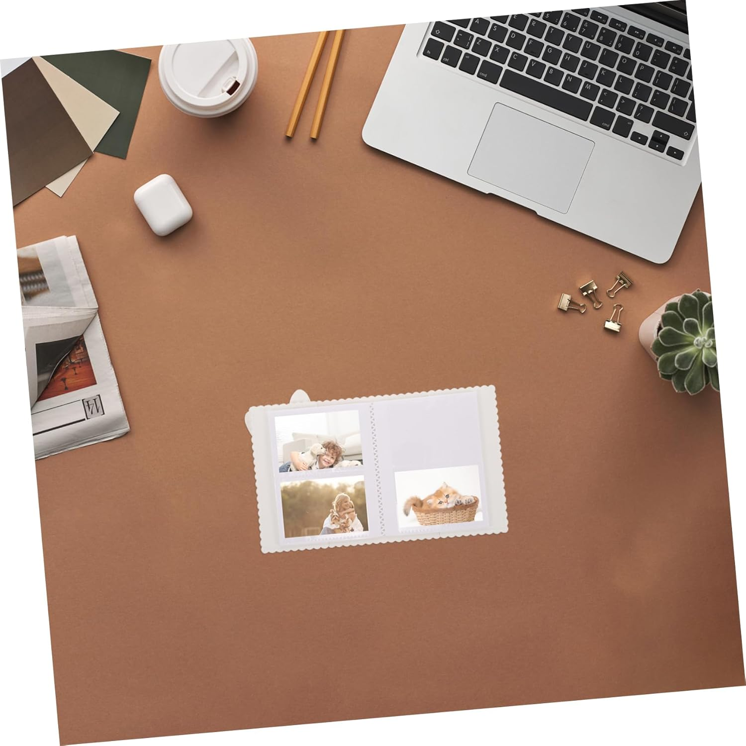 Adorable Bunny Mini Photo Album Small Card Album for Pictures Compact Scrapbook for Family Memories Durable Design Versatile Keepsake image number 2