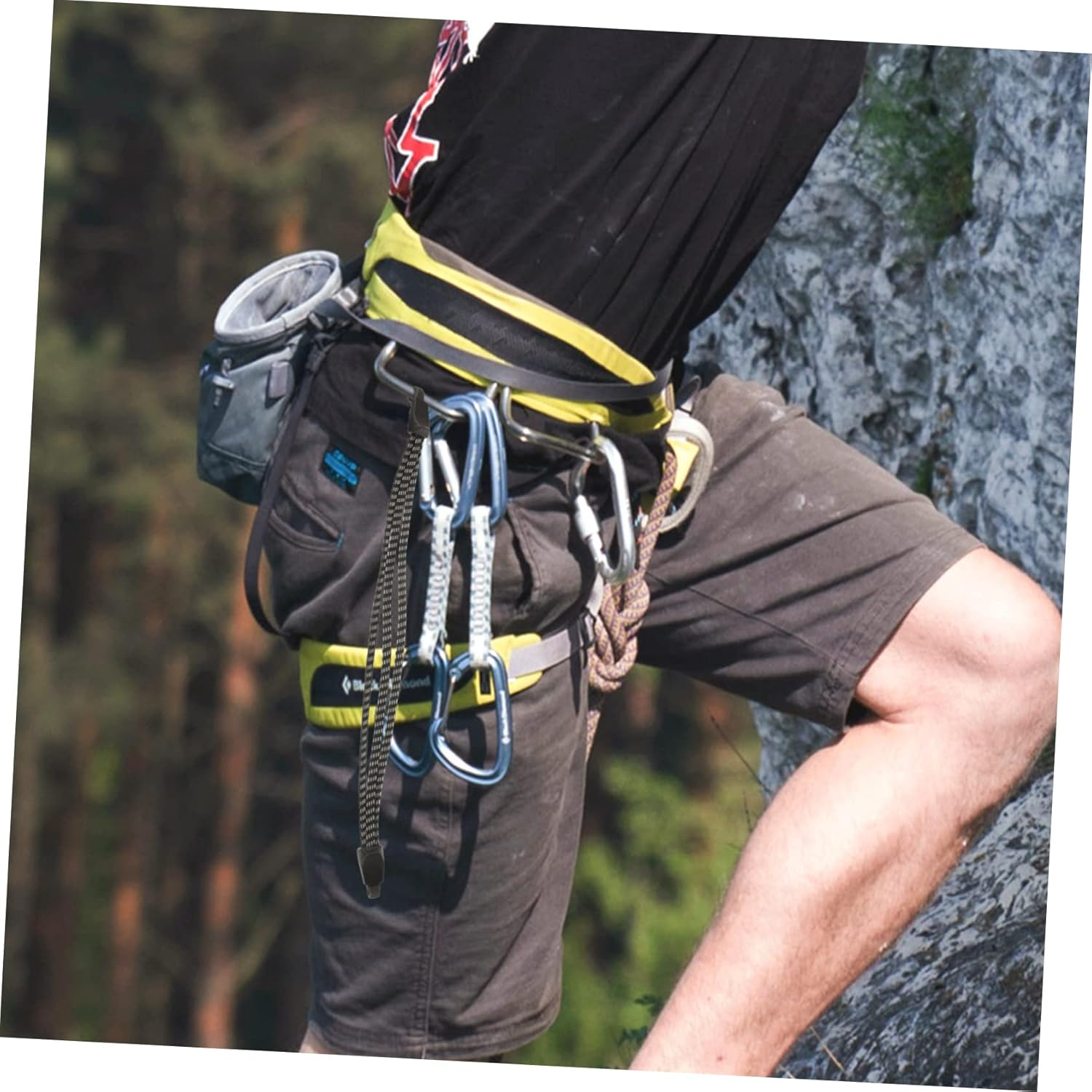 WESIEVYA Black Elastic Bungee Cord with Hooks Bike Luggage Strap Heavy-Duty Cargo Tightening Strap for Outdoor Cycling and Travel image number 1