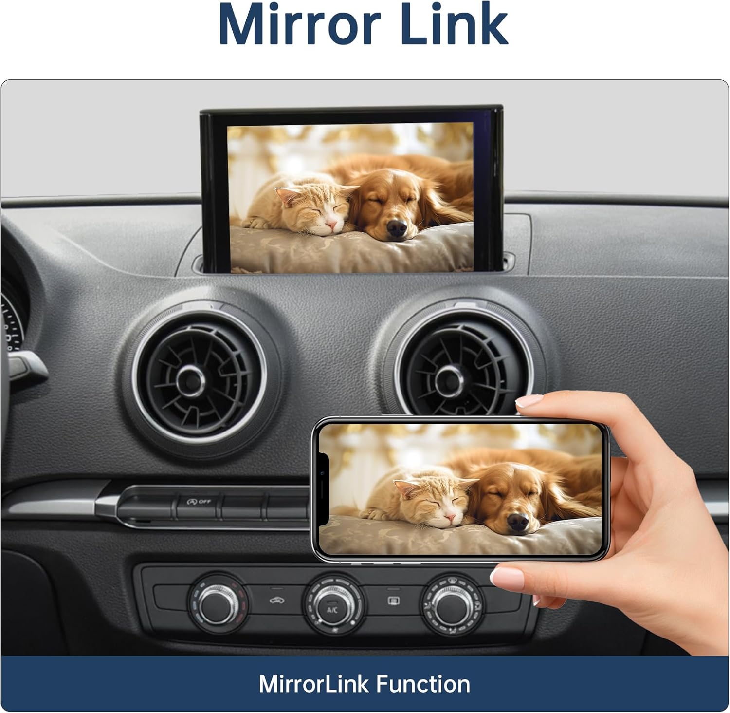 Ninetom Wireless Carplay Android Auto Retrofit Kit Compatible with 2013-2018 Audi A3/S3, Carplay Module Receiver Box Support Navigation, Maps, Music, Mirroring, Camera image number 2