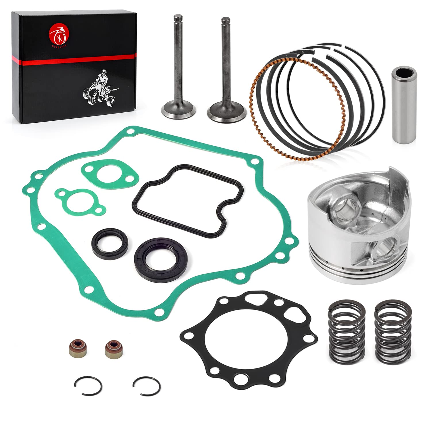 290Cc FE290 Engine Rebuild Kit Oversize 0.25Mm Piston & Ring Gasket Seal Intake Exhaust Valve Compatible with Club Car Golf Cart DS Predent 1016447 1016448 1023047-01 image number 1